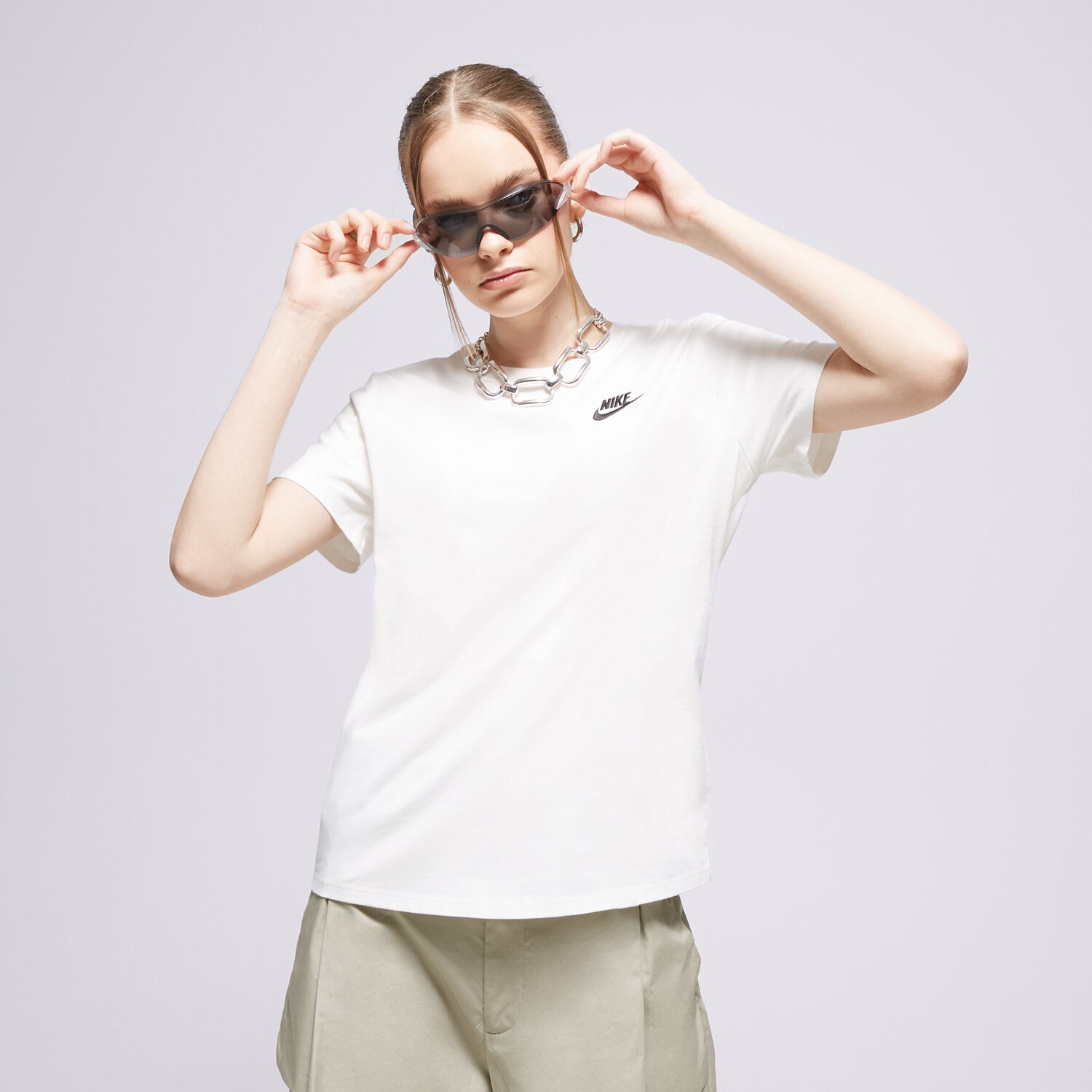 Damen T-Shirt NIKE T-SHIRT W NSW CLUB DX7902-100 Weiß