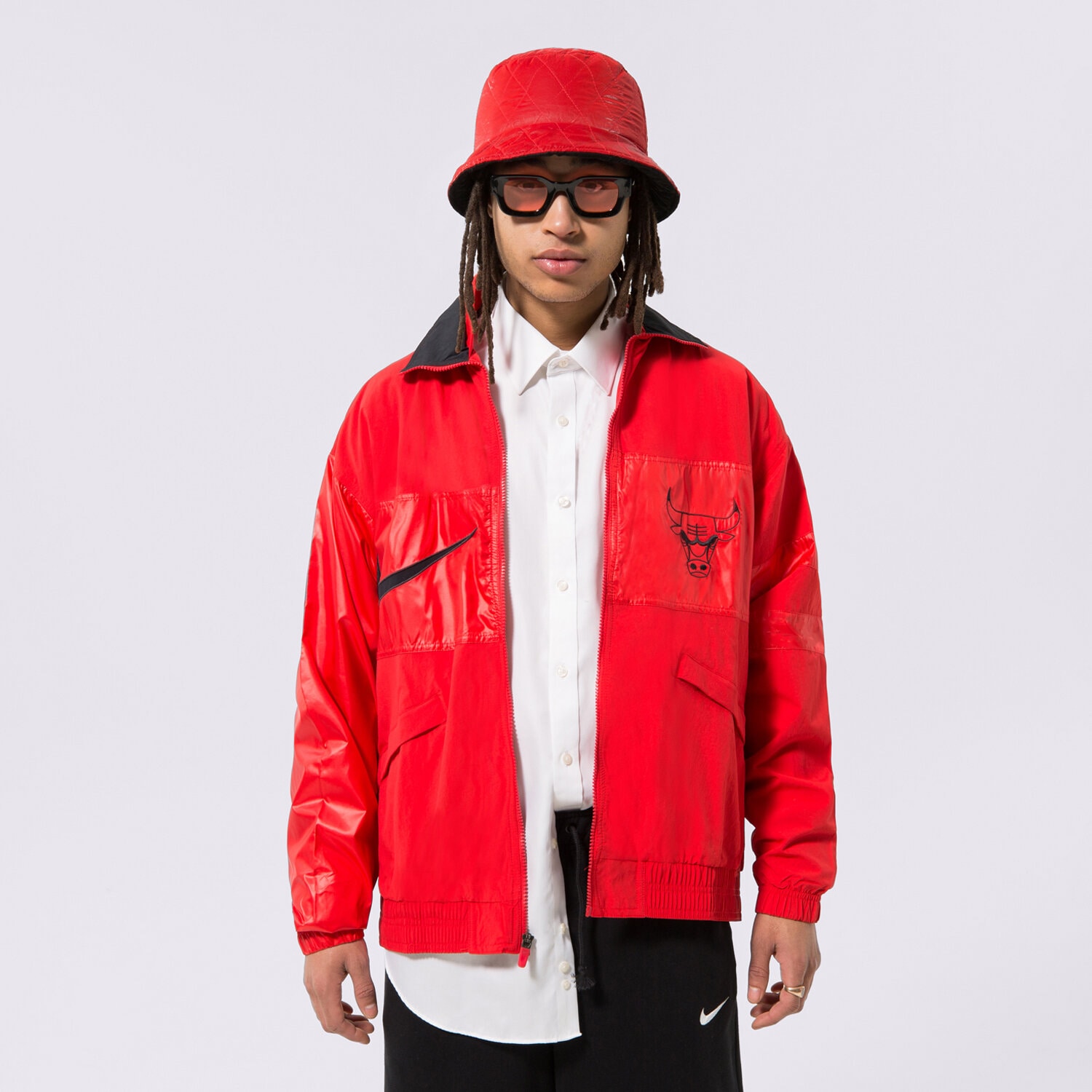 Herren Übergangsjacke NIKE JACKE PRZEJŚCIOWA CHI M NK LTWT JKT CTS GX NBA DR9201-657 Rot