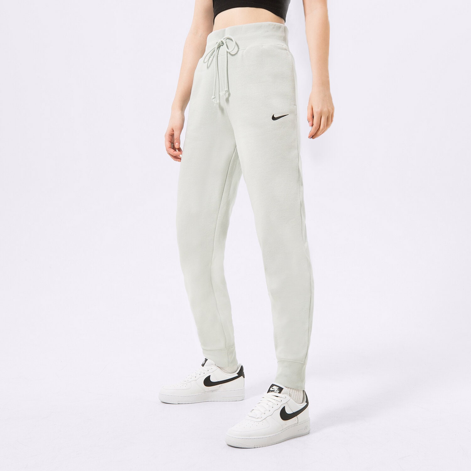 Damen Hosen NIKE HOSE W NSW PHNX FLC HR PANT STD FD0893-034 mintgrün