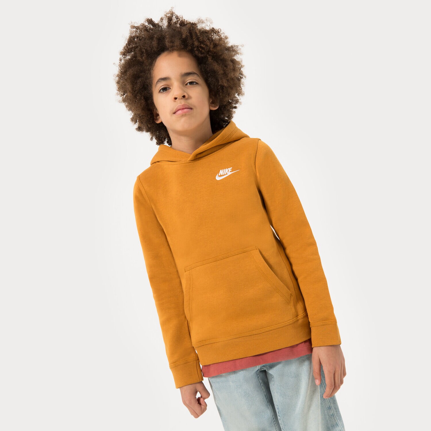 Kinder NIKE SWEATSHIRT SPORTSWEAR CLUB B BOY BV3757-754 senfgelb