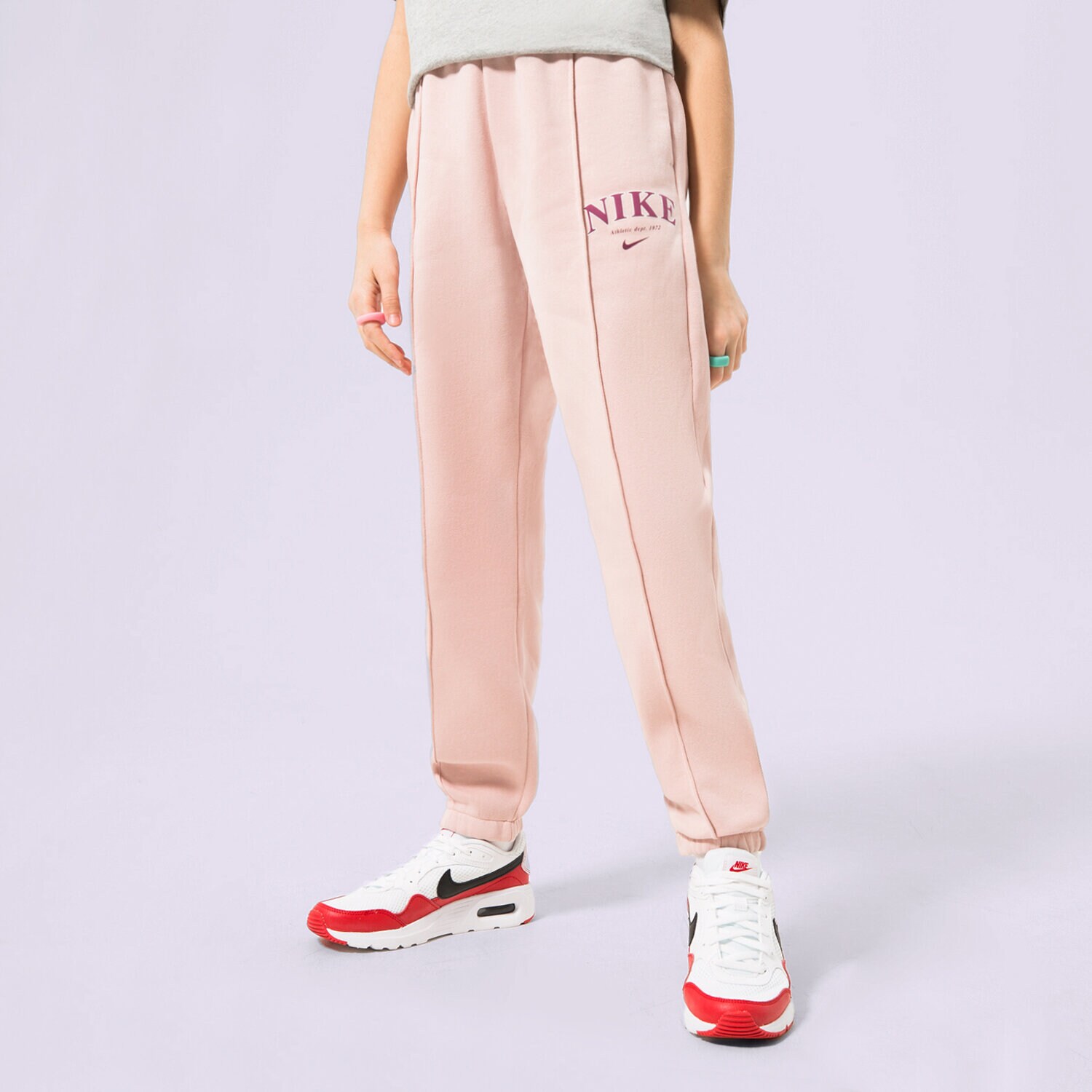 Kinder Hosen NIKE HOSE G NSW TREND FLC CF PANT PRNT FD0886-601 Rosa