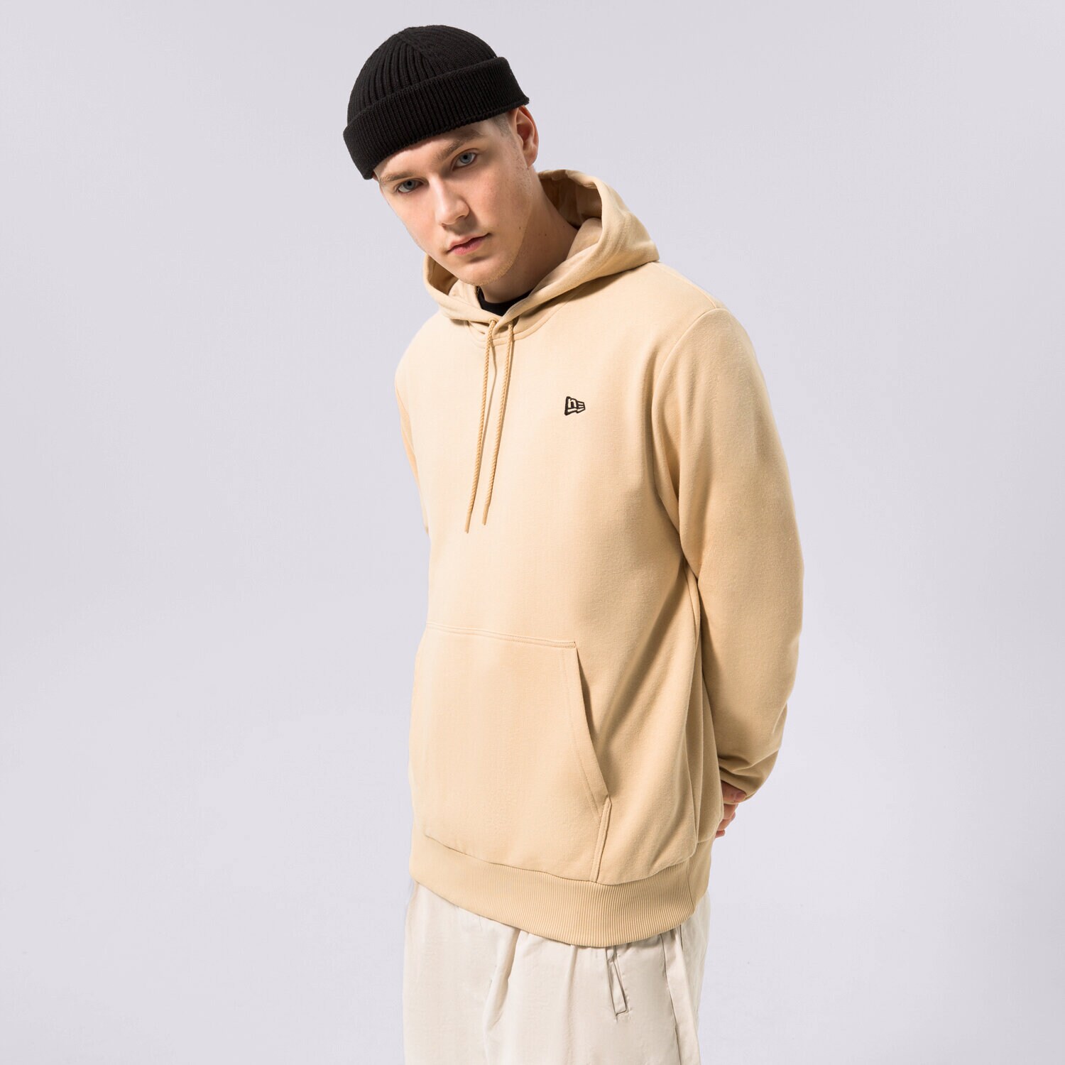 Herren NEW ERA HOODIE NE ess NONE 60332264 Beige