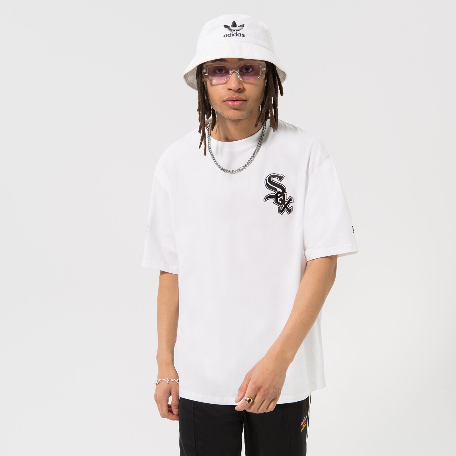 Herren T-Shirt NEW ERA T-SHIRT HERITAGE OS SOX CHICAGO WHITE SOX 60332224 Weiß