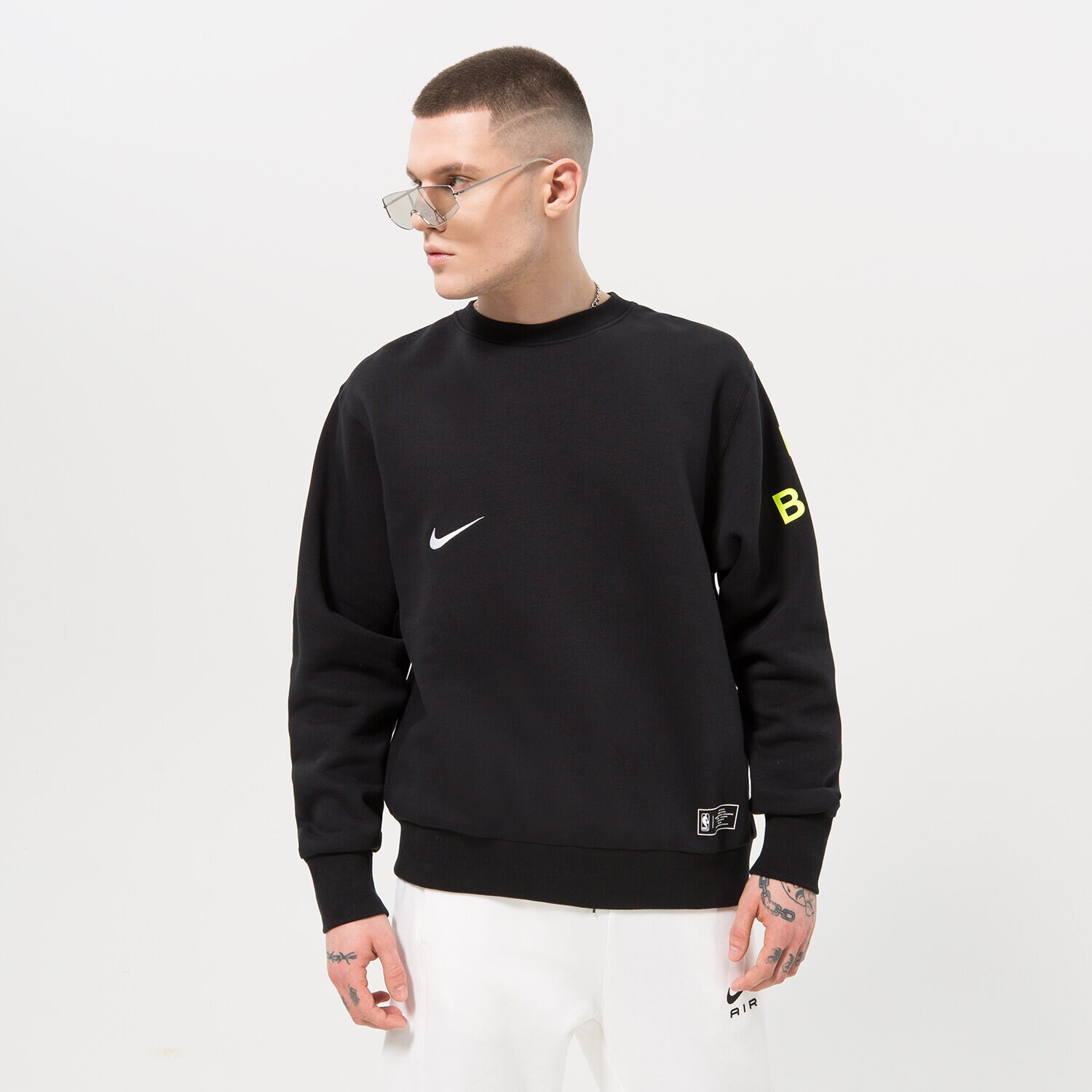 Herren NIKE SWEATSHIRT N31 M NK CREW FLC CTS 23 NBA DR9124-010 Schwarz