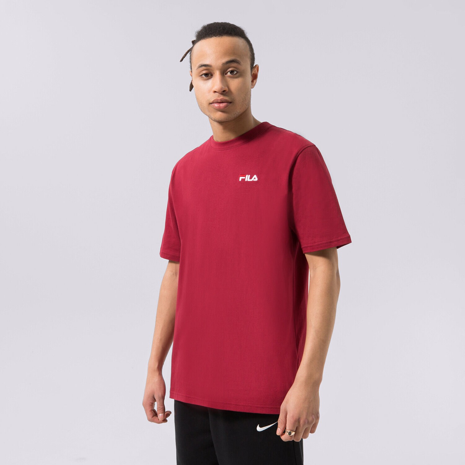 Herren T-Shirt FILA T-SHIRT DRINGO SS23SPM229337 Dunkelrot