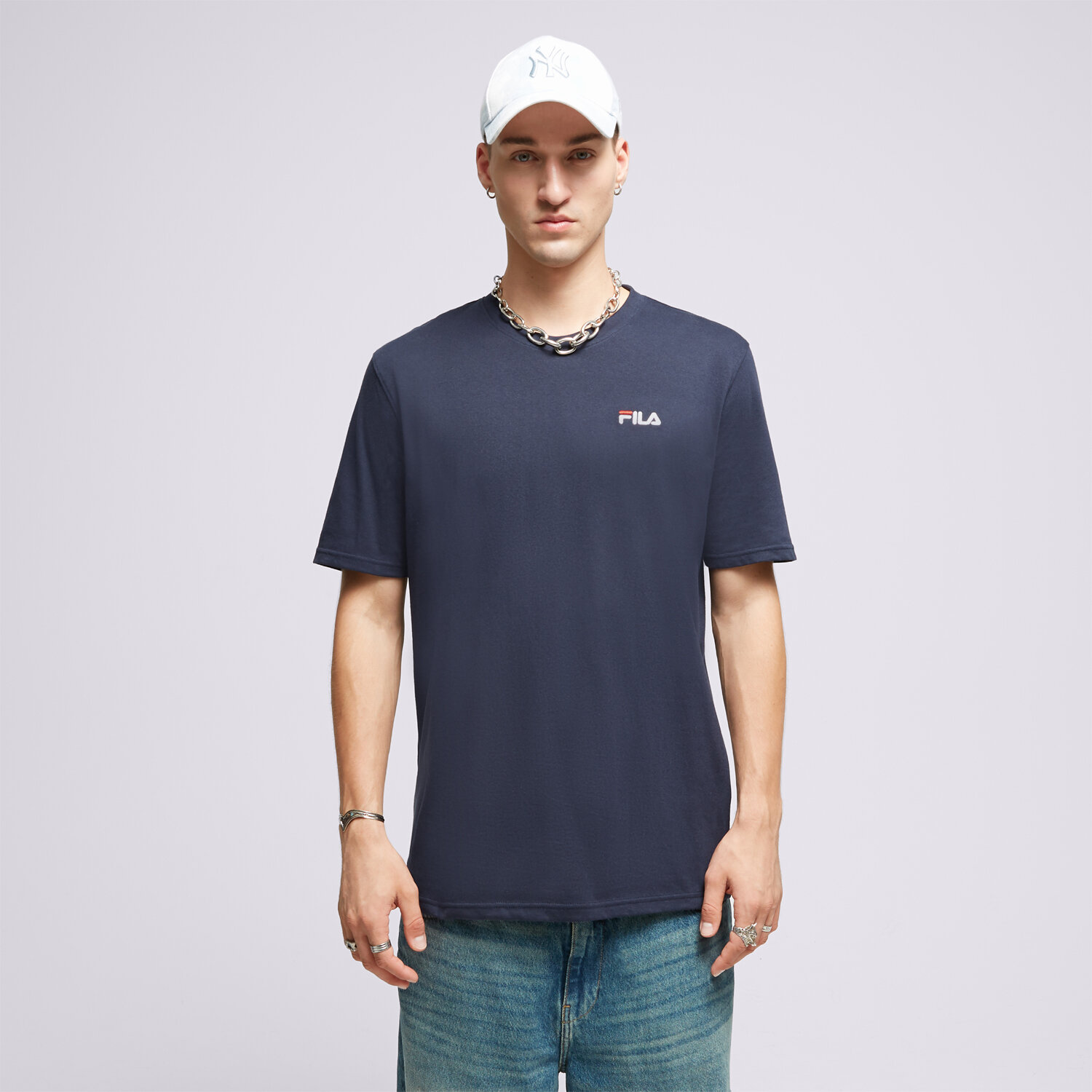 Herren T-Shirt FILA T-SHIRT DRINGO SS23SPM229.410 Dunkelblau