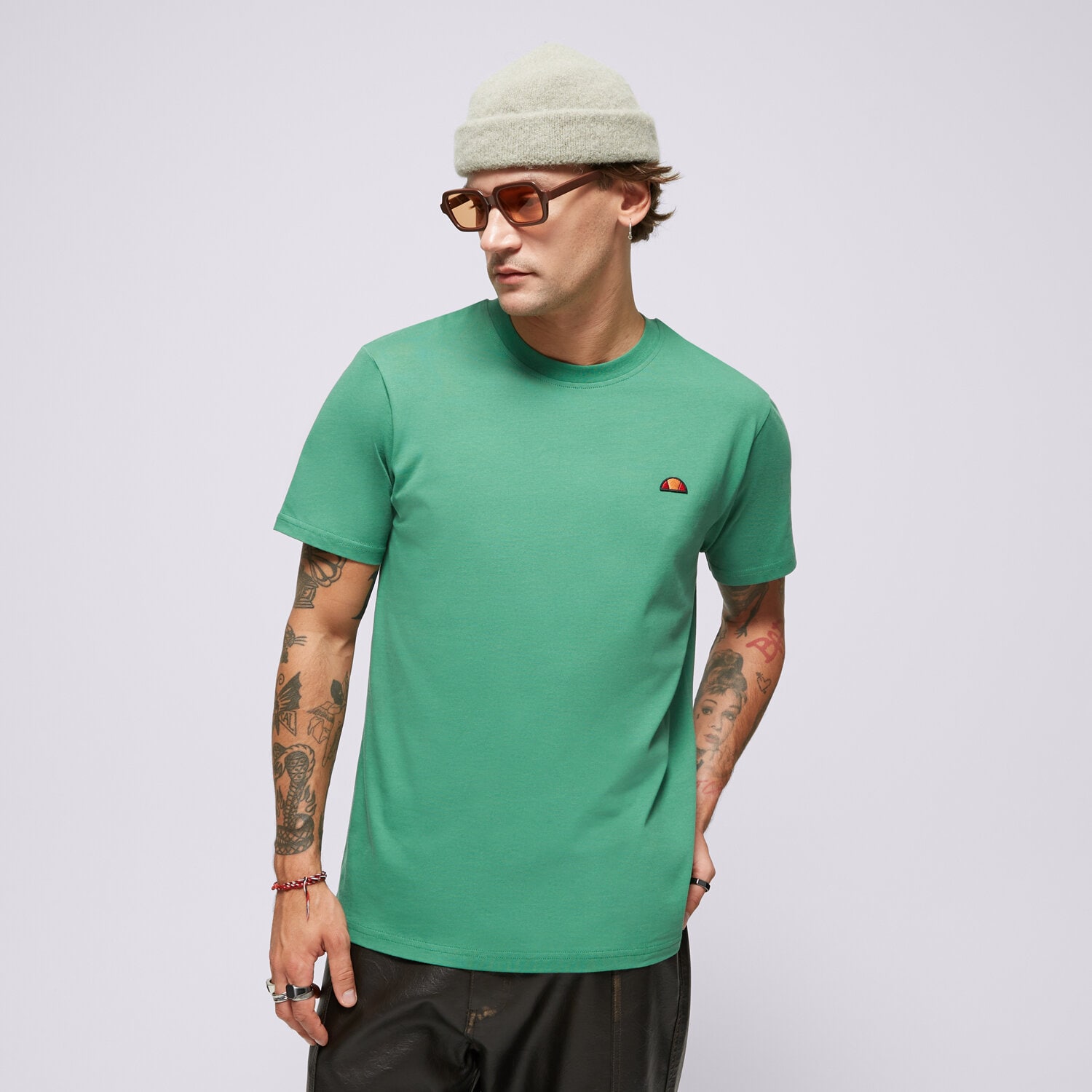 Herren T-Shirt ELLESSE T-SHIRT AZZINA GREEN SMG19603503 Grün