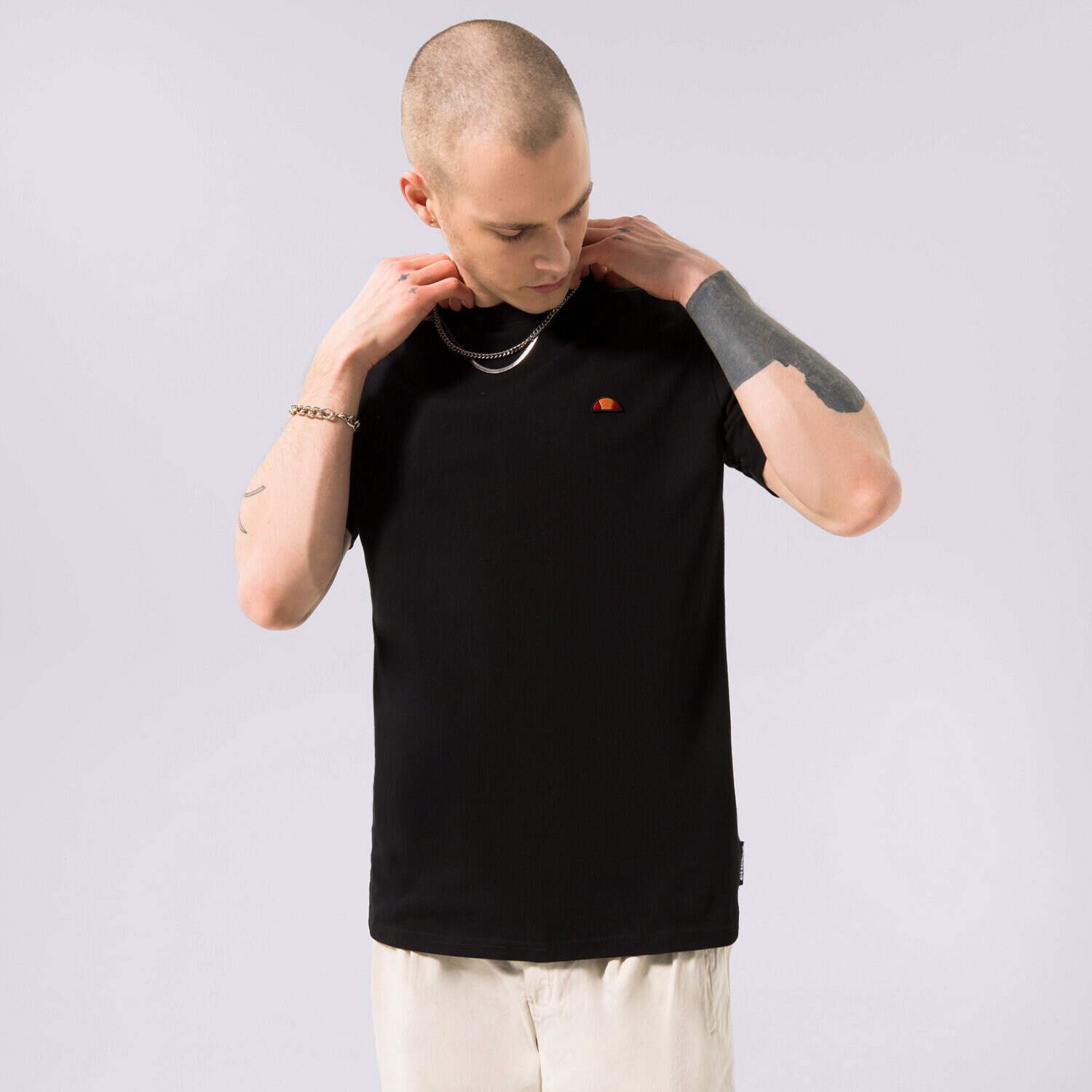 Herren T-Shirt ELLESSE T-SHIRT AZZINA BLACK SMG19603011 Schwarz