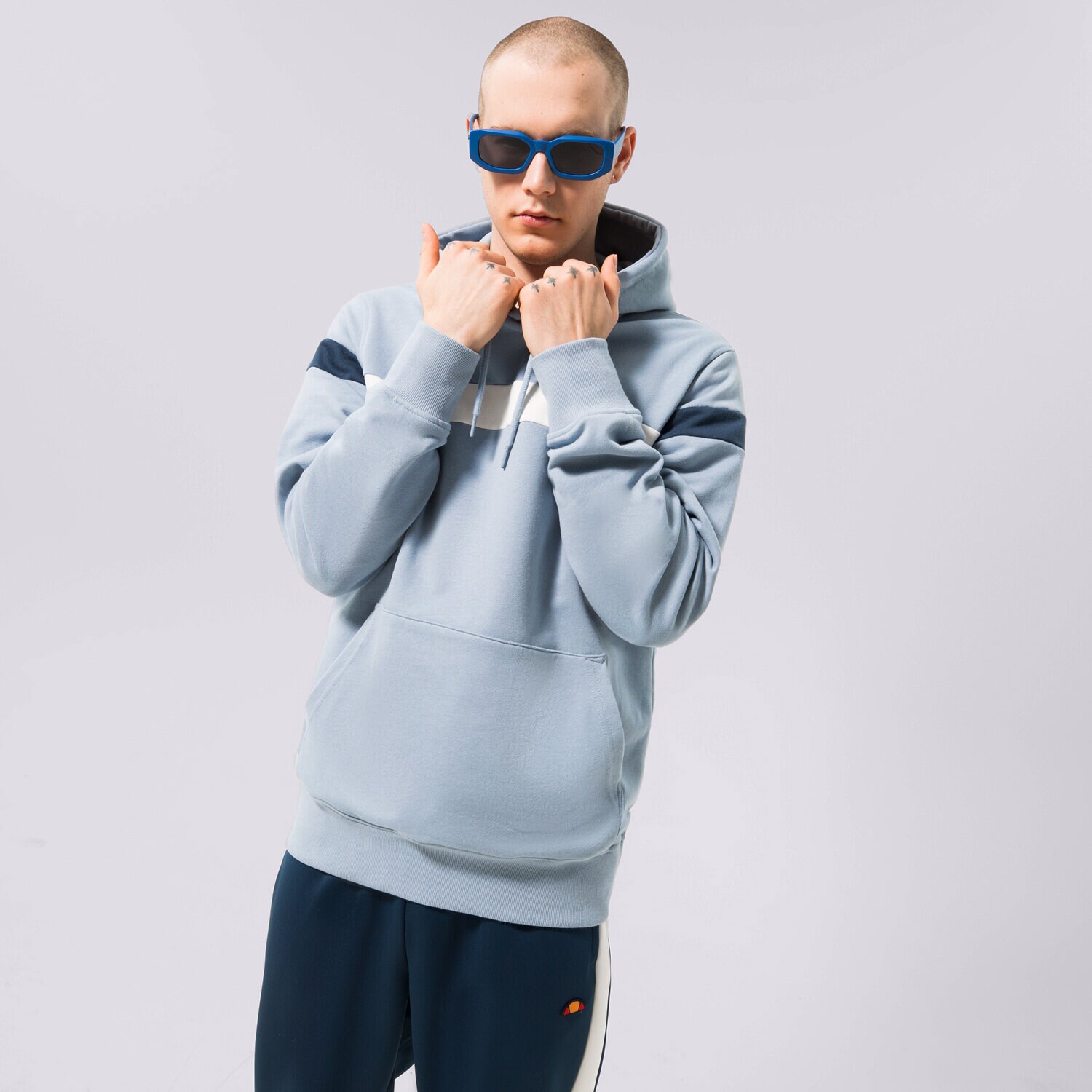 Herren ELLESSE HOODIE PIETRO OH HOODY LBLUE SHR17434426 Blau