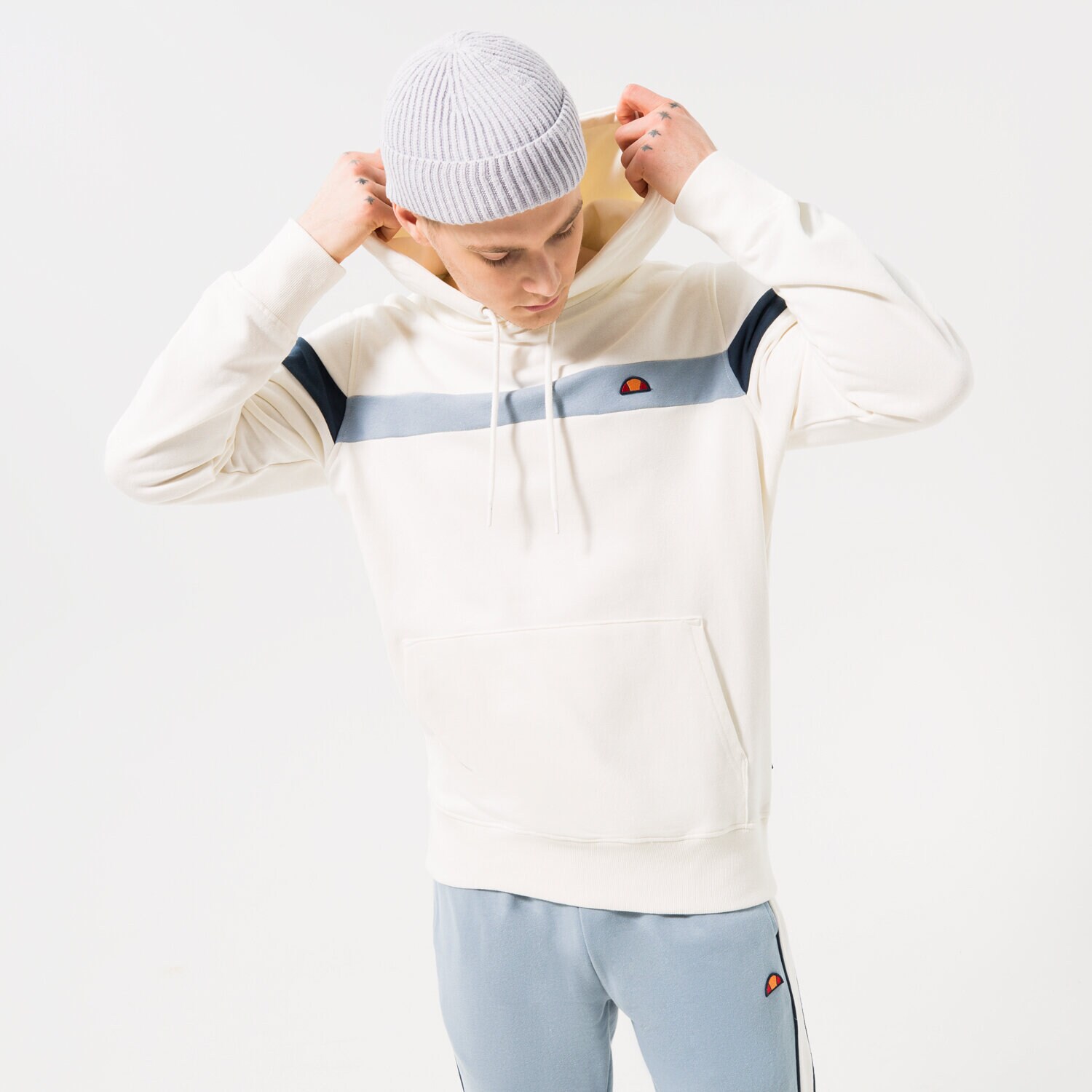 Herren ELLESSE HOODIE PIETRO OH HOODY OFF WHT SHR17434904 Weiß