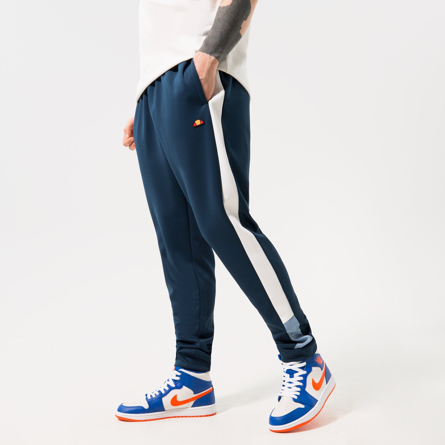 Herren Hosen ELLESSE HOSE SCUOLE TRACK PANT DBLUE SHR17432420 Blau