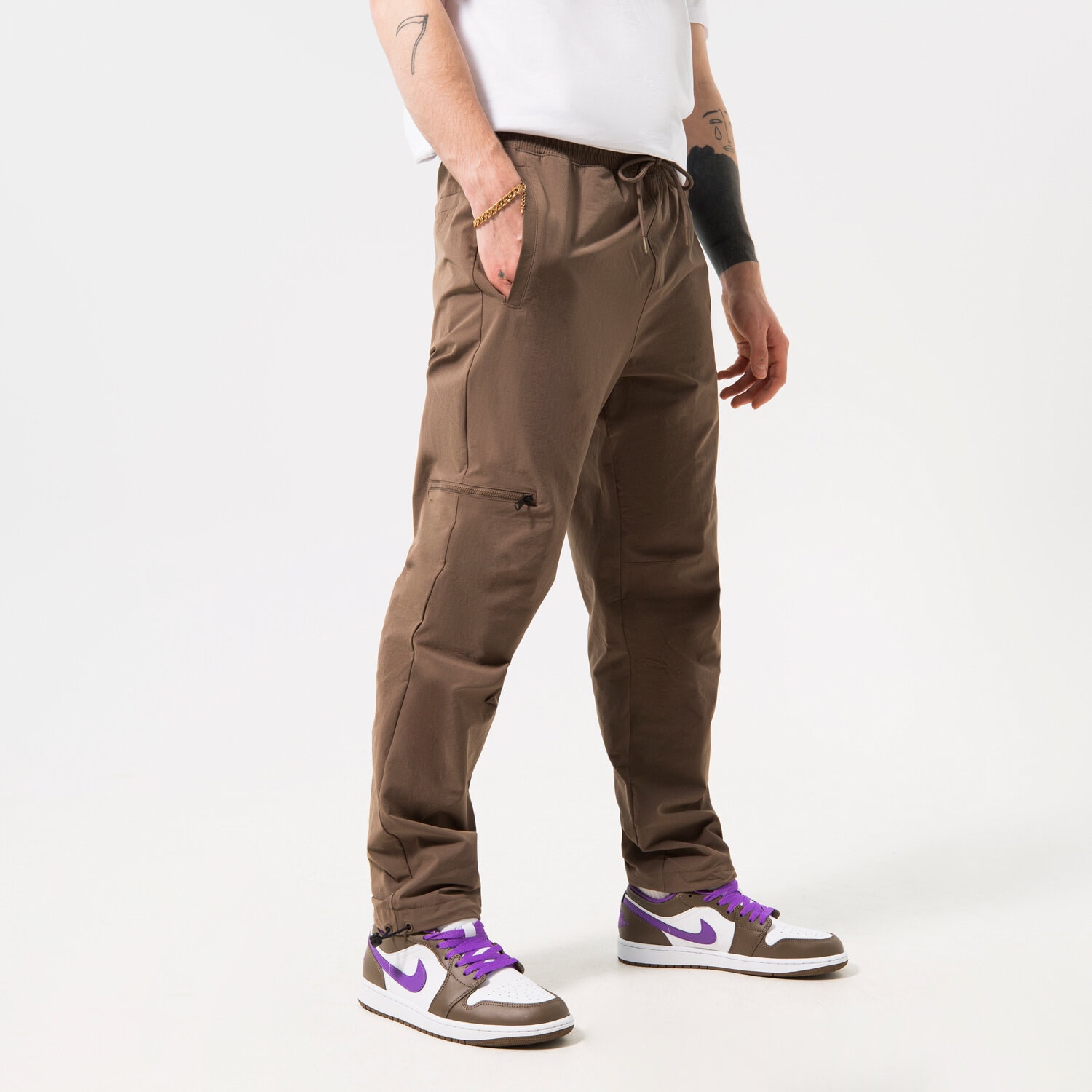Herren Hosen JORDAN HOSE M J ESS WOVEN PANT DQ7509-274 Grau
