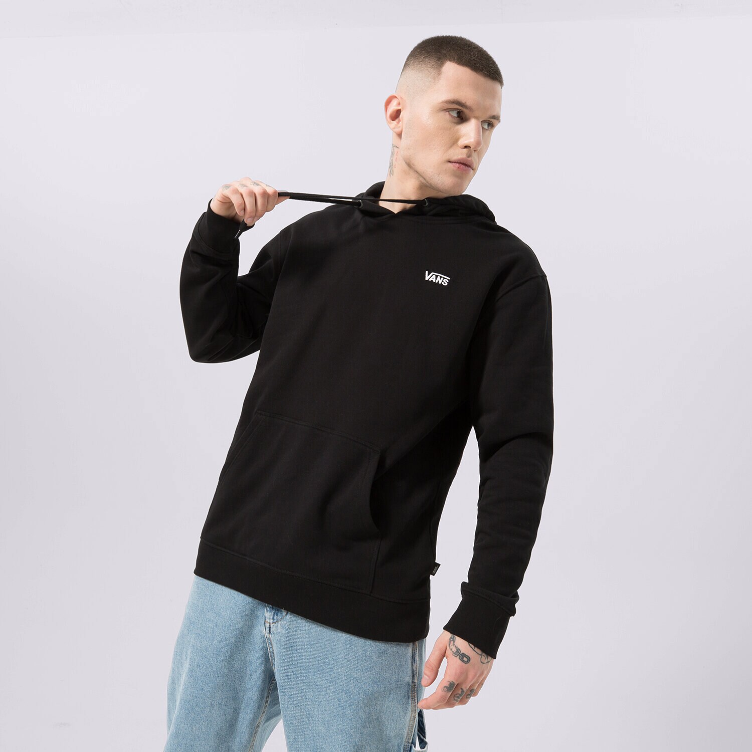 Herren VANS HOODIE CORE BASIC PO FLEECE BLACK VN0A7YDVBLK1 Schwarz