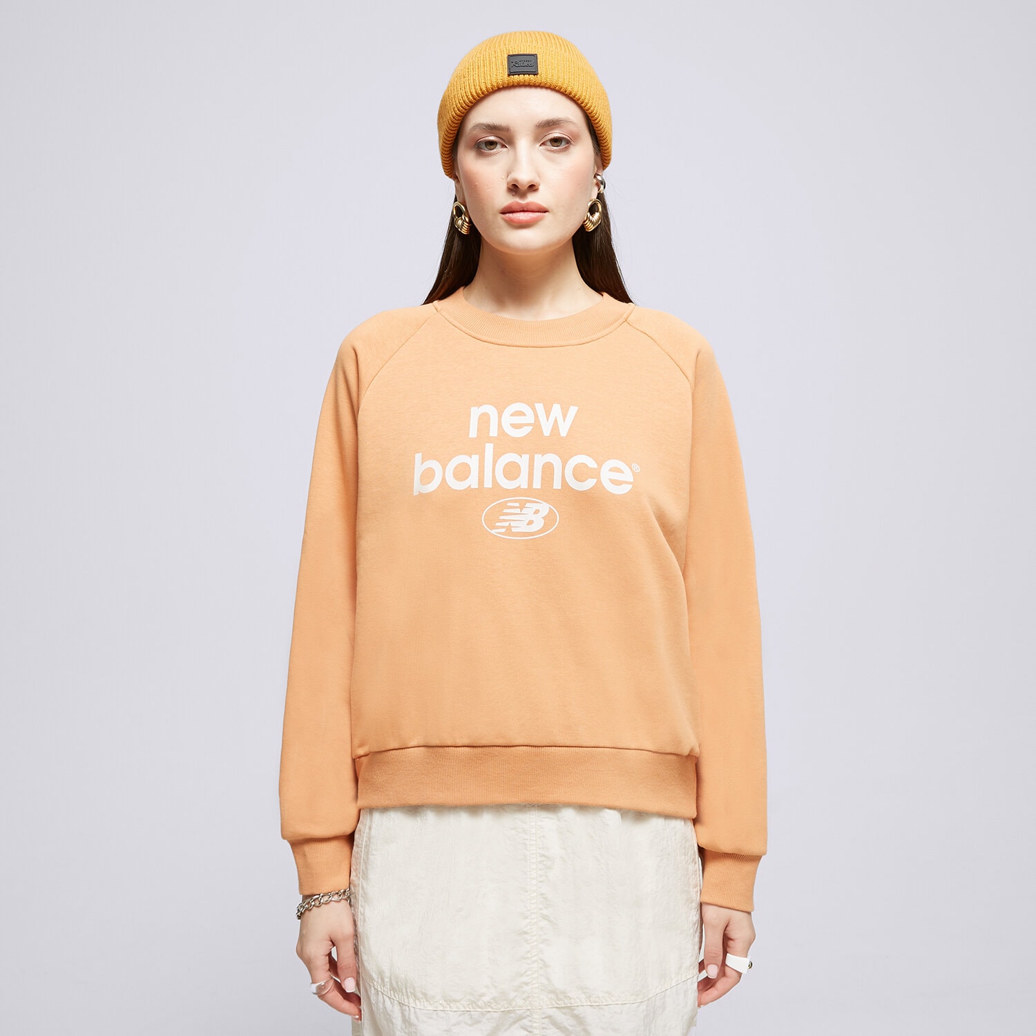 Damen NEW BALANCE SWEATSHIRT NB ESSENTIALS GRAPHIC WT31508SEI Orange