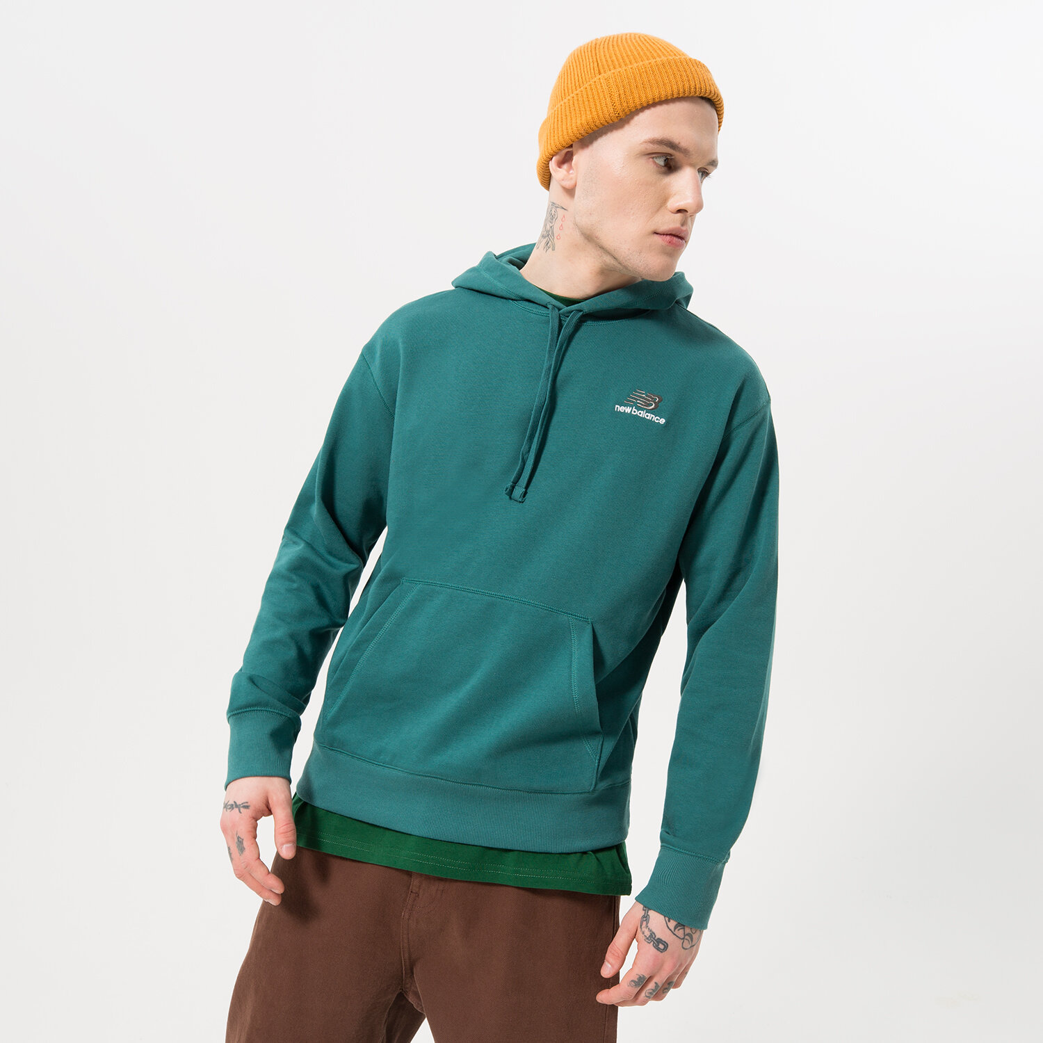 Herren NEW BALANCE HOODIE UNISSENTIAL UT21500VDA Blau