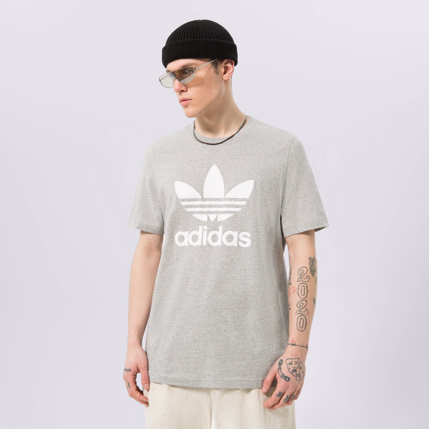 Herren T-Shirt ADIDAS T-SHIRT TREFOIL IA4817 Grau
