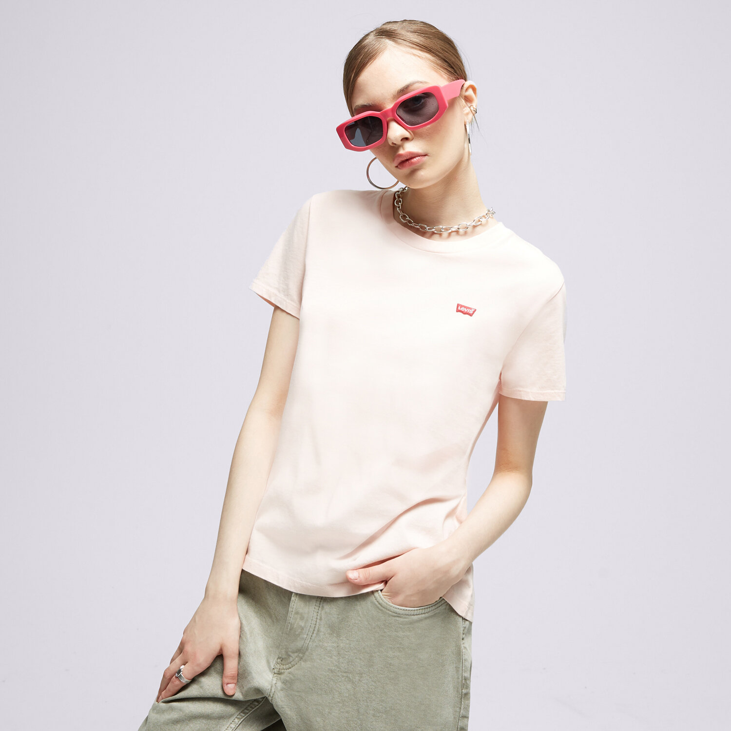 Damen T-Shirt LEVI'S T-SHIRT PERFECT 39185-0209 Rosa