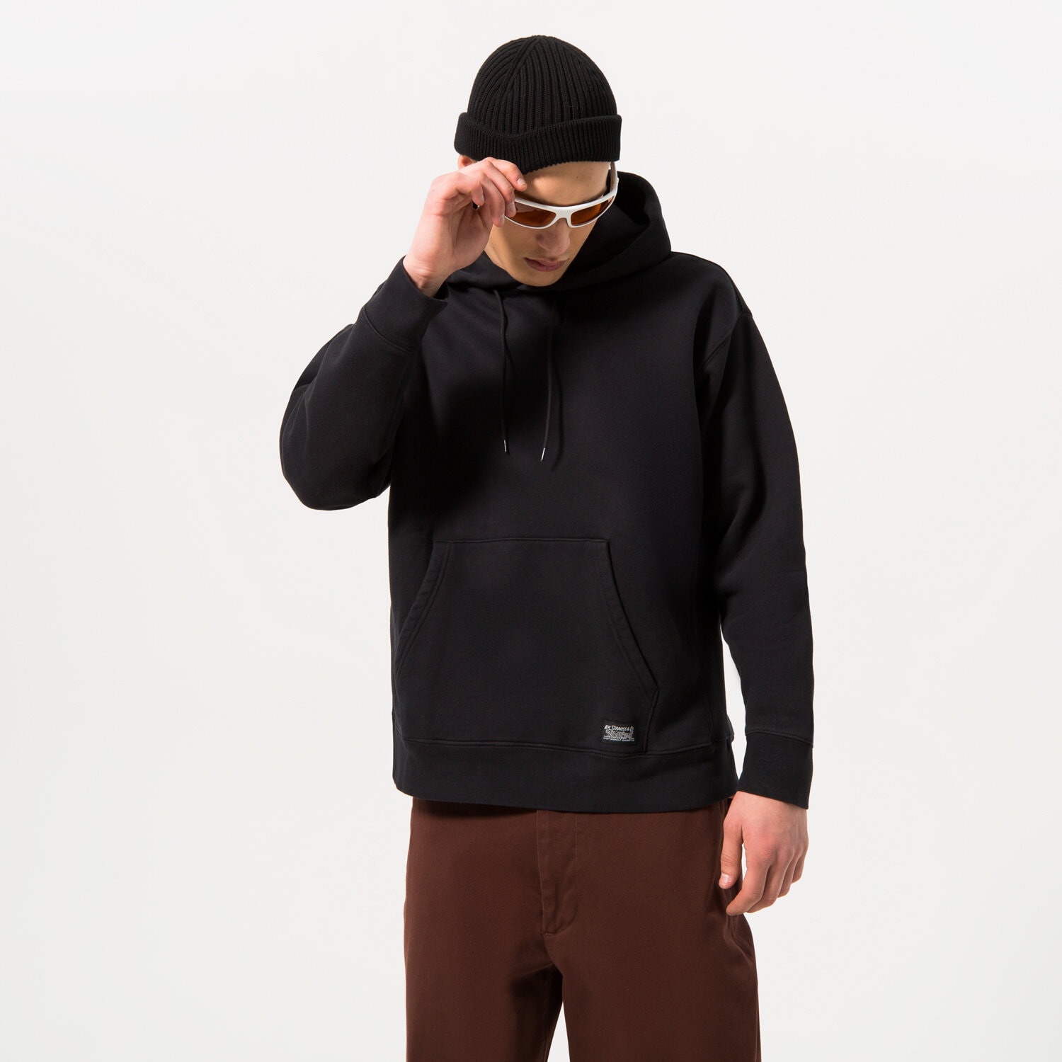 Herren LEVI'S HOODIE SKATE HOODED SWEATSHIRT A10080000 Schwarz