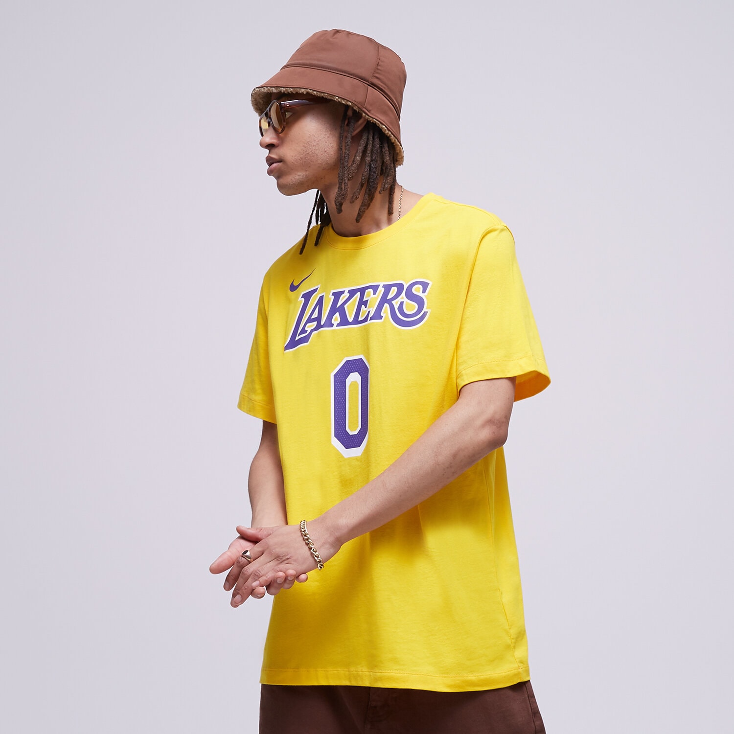Herren T-Shirt NIKE T SHIRT LOS ANGELES LAKERS DR6380-736 Gelb