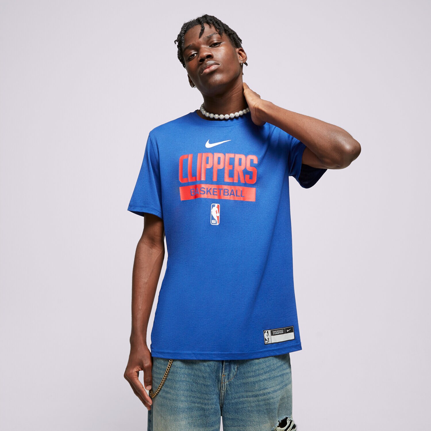 Herren T-Shirt NIKE T SHIRT LA CLIPPERS DR6468-495 Blau