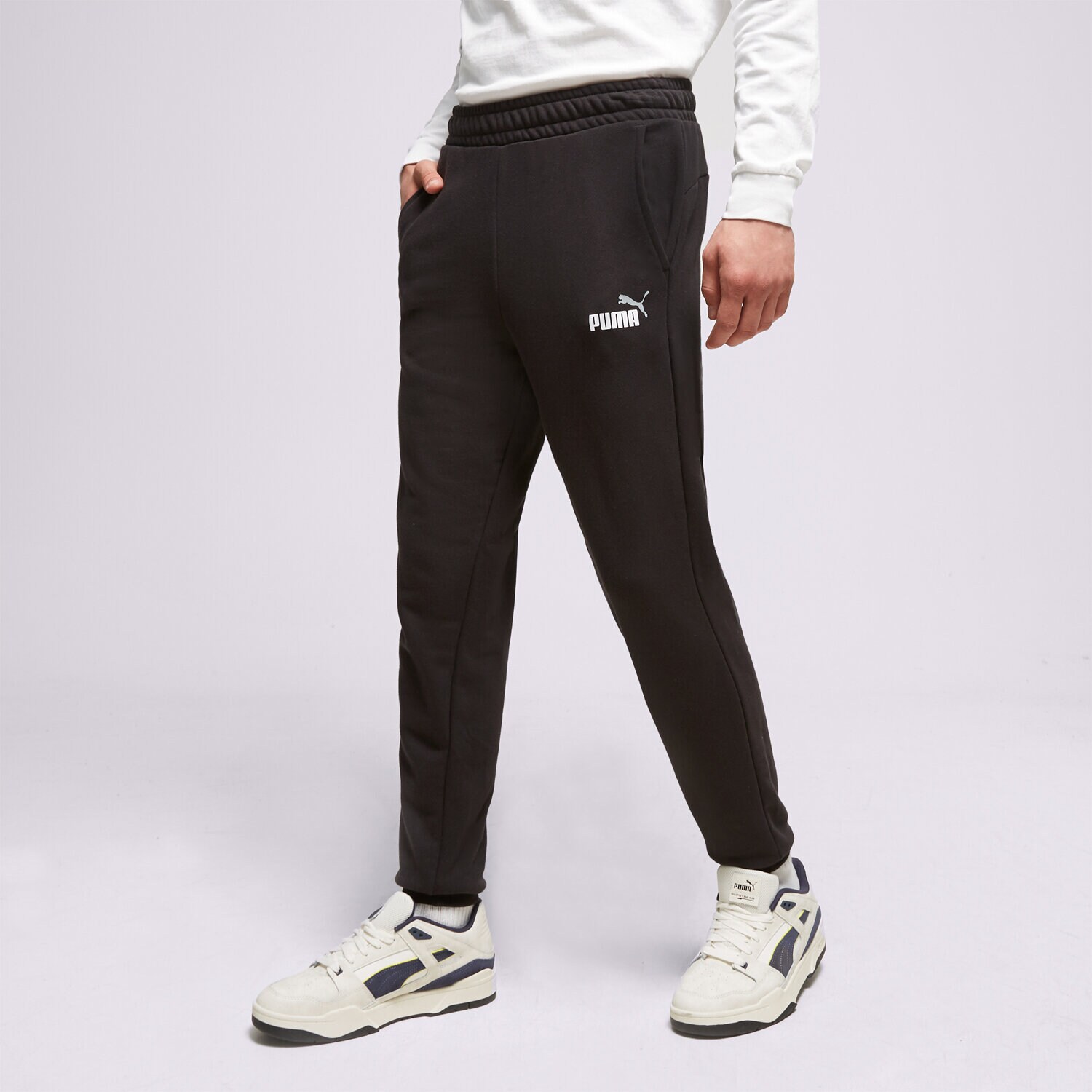 Herren Hosen PUMA HOSE ESS+ 2 COL LOGO TR CL 58676861 Schwarz