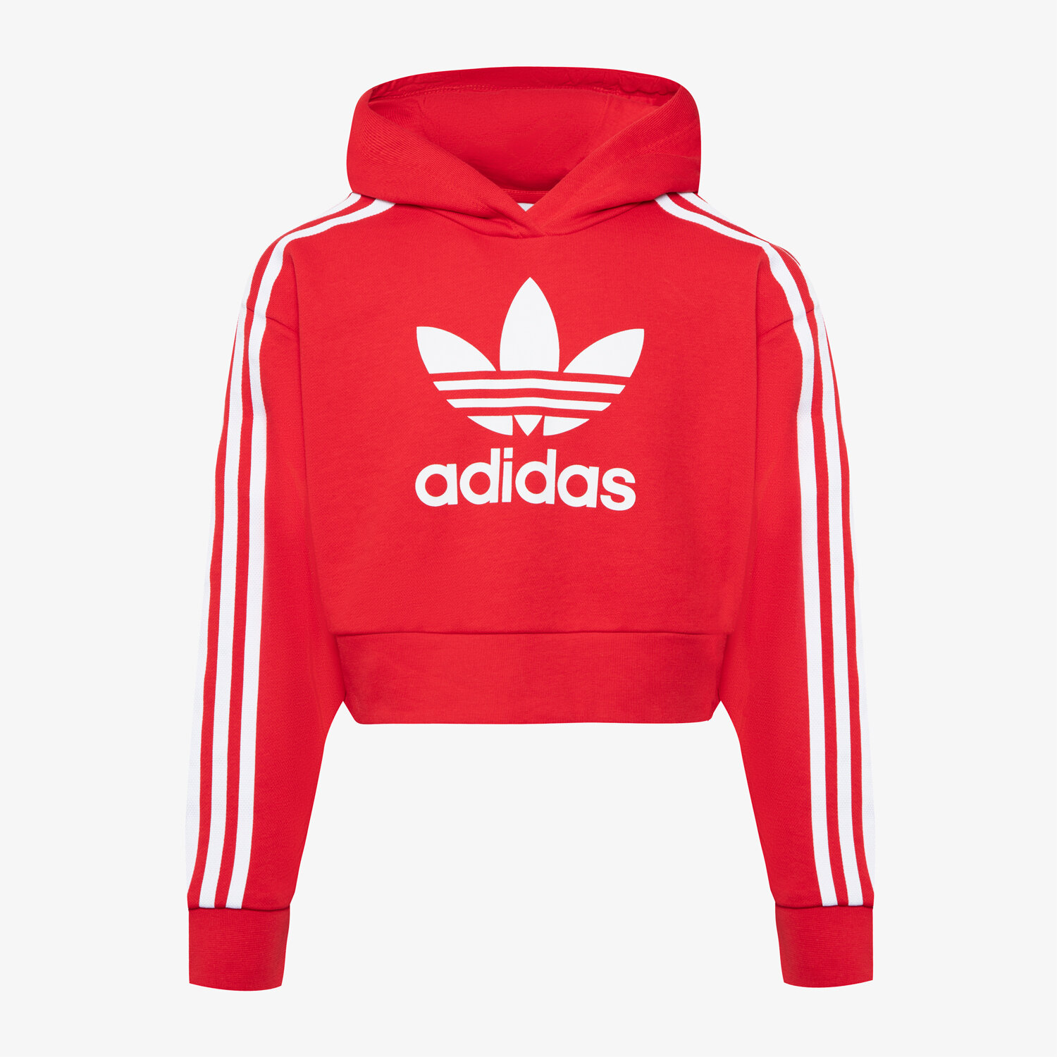 Kinder ADIDAS HOODIE CROPPED HOODIE GIRL IC3097 Rot