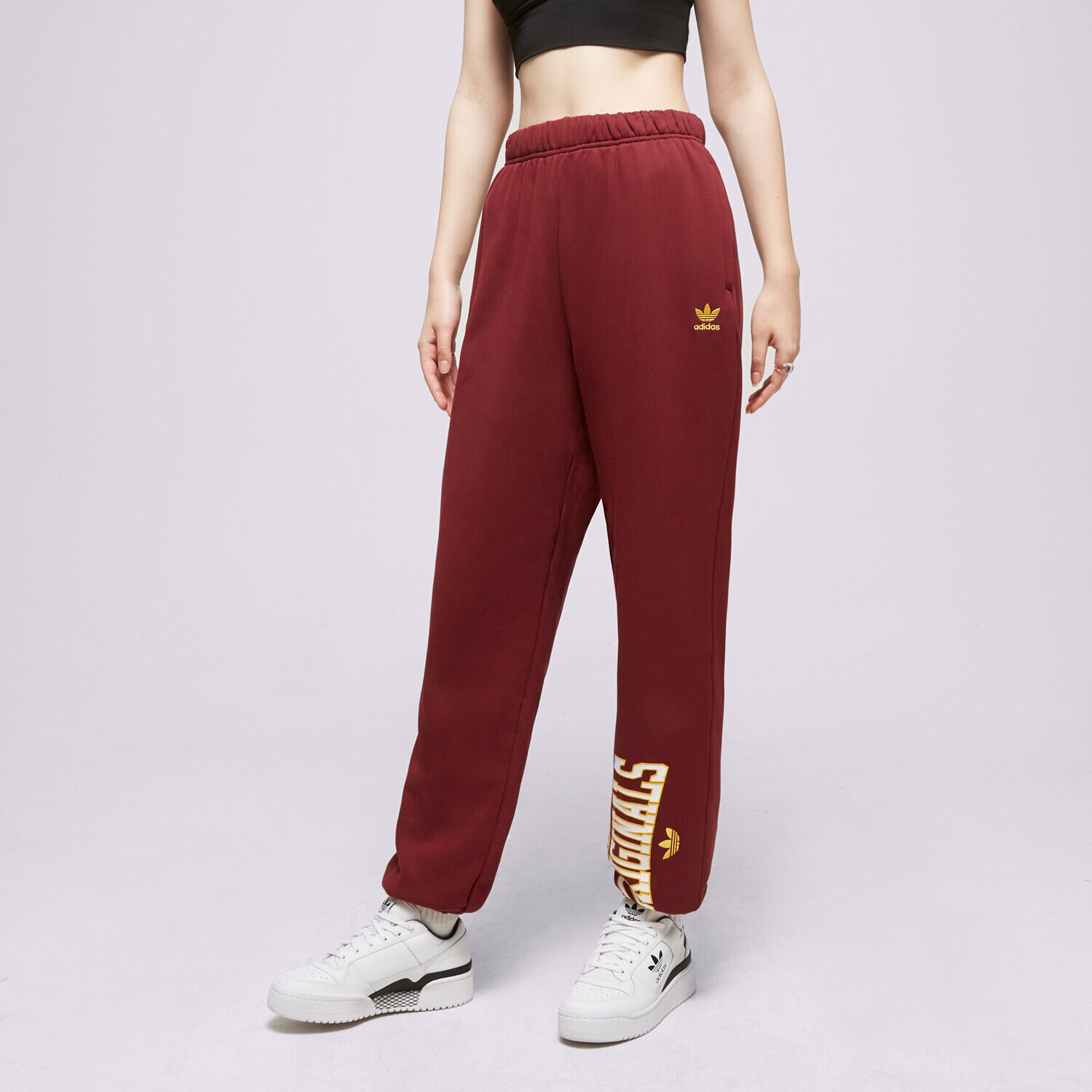 Damen Hosen ADIDAS HOSE TRACK PANTS IC6035 Dunkelrot