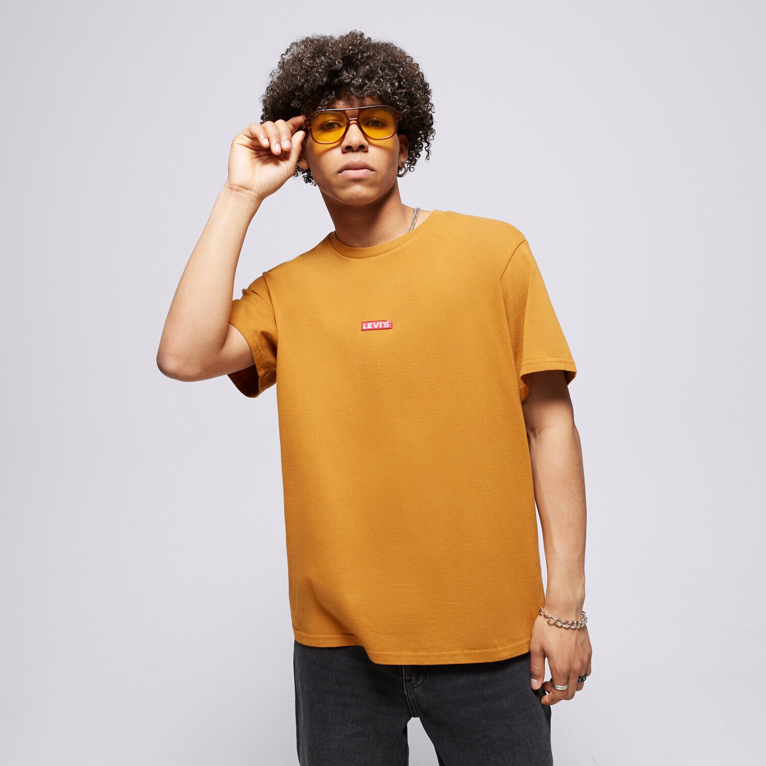 Herren T-Shirt LEVI'S T-SHIRT SS RELAXED BABY TAB T 795540018 Braun