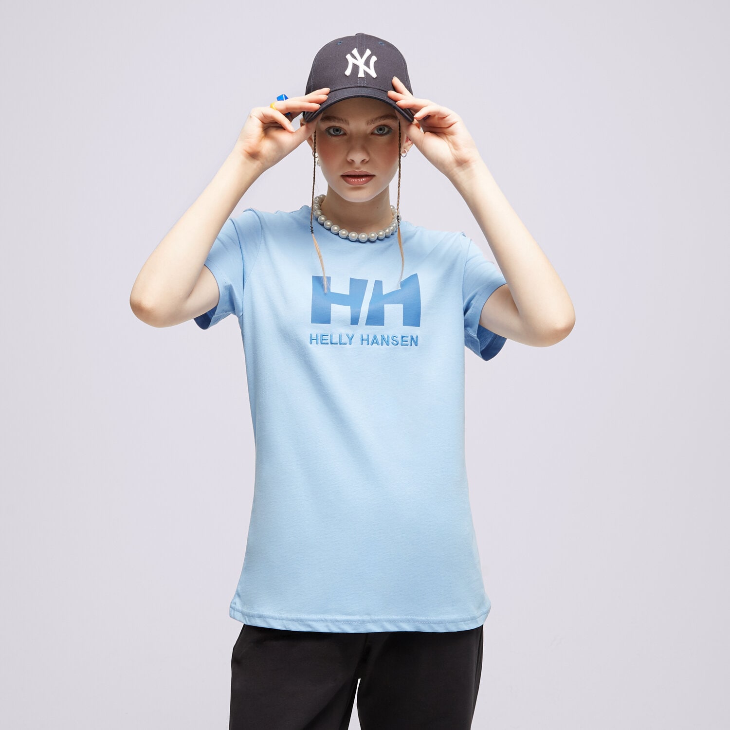 Damen T-Shirt HELLY HANSEN T-SHIRT W HH LOGO 34112627 Blau