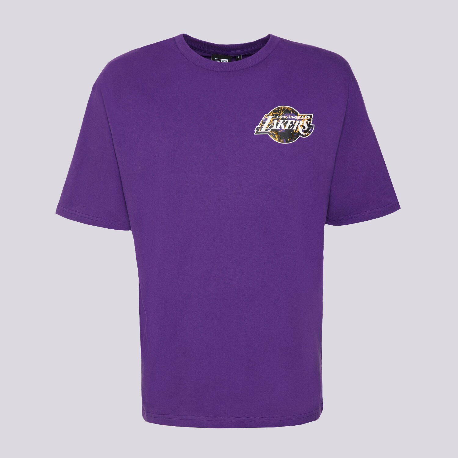 Herren T-Shirt NEW ERA T-SHIRT INFILL TEAM LOGO OS LAKERS LOS ANGELES LAKER 60332134 Violet