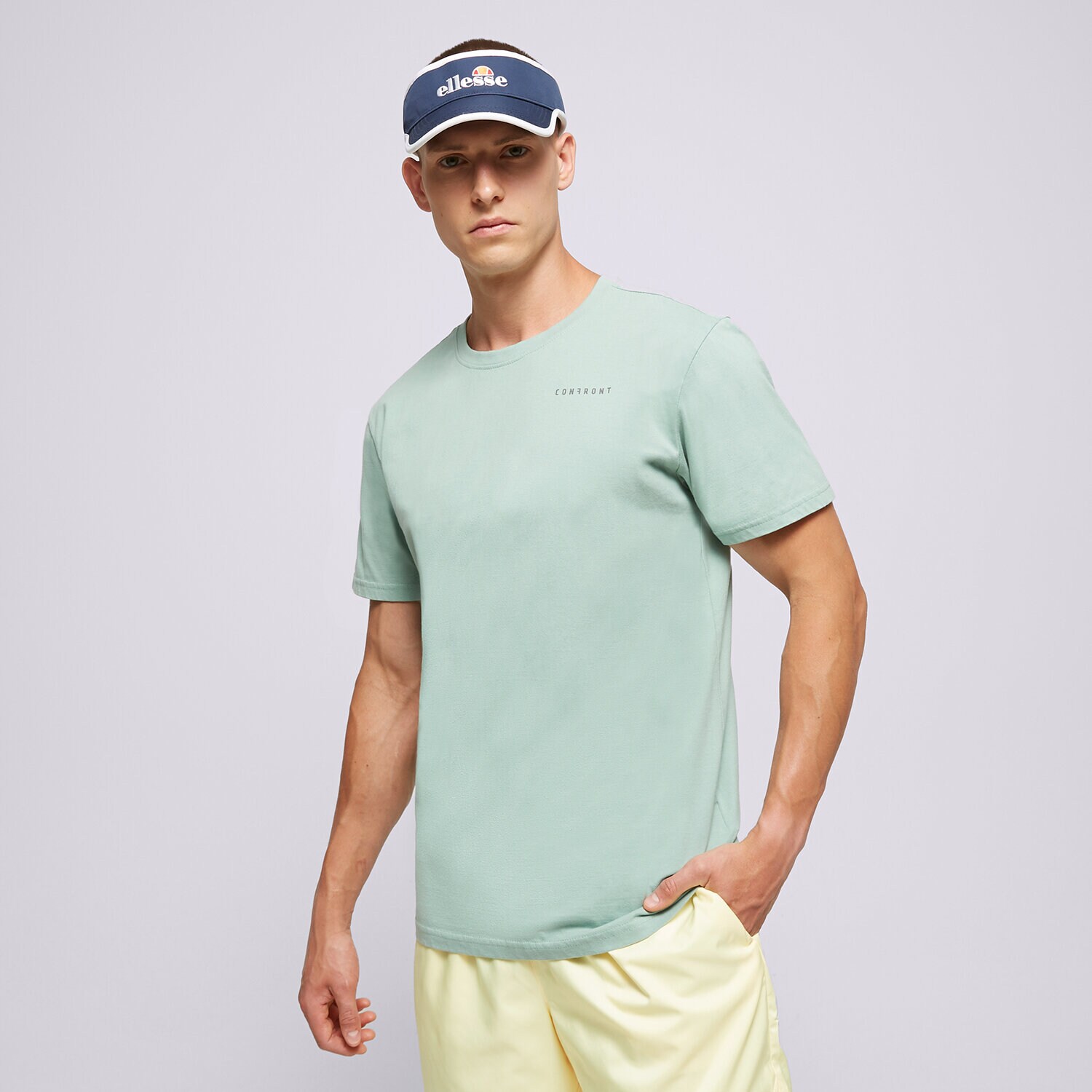 Herren T-Shirt CONFRONT T-SHIRT SMALL LOGO GREEN CF123TSM72003 Grün
