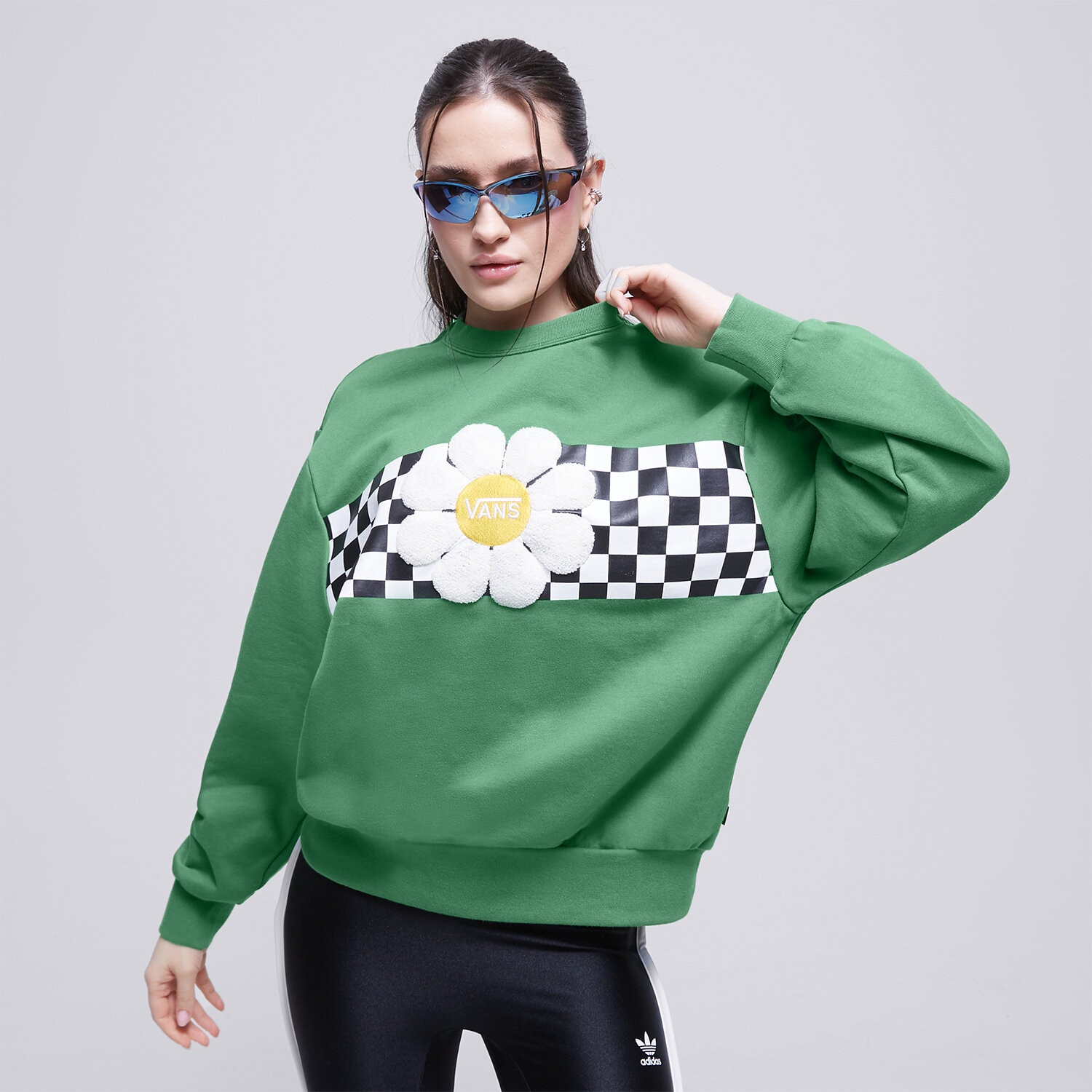 Damen VANS SWEATSHIRT OVERSIZED FLORAL CREW VN00074EBR1 Multicolor