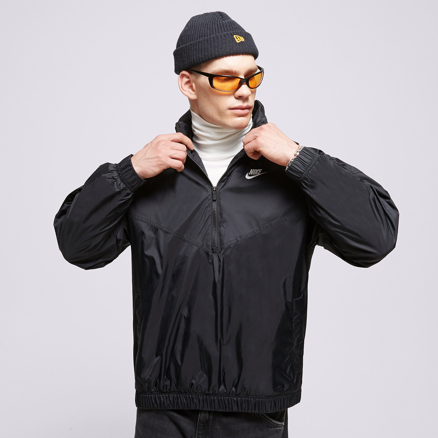 Herren Übergangsjacke NIKE JACKE M NK WR ANORAK JKT DQ4910-010 Schwarz