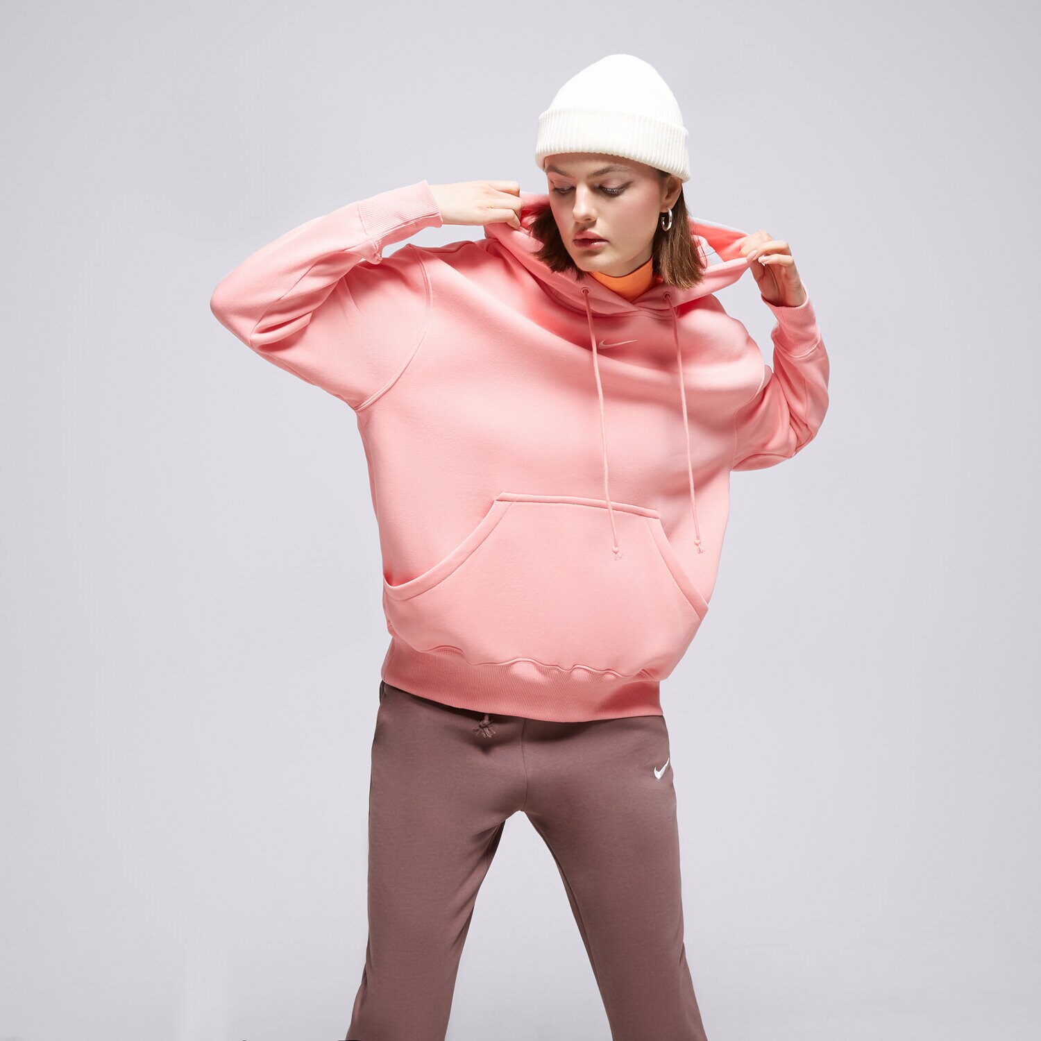 Damen NIKE HOODIE W NSW PHNX DQ5860-611 Rosa