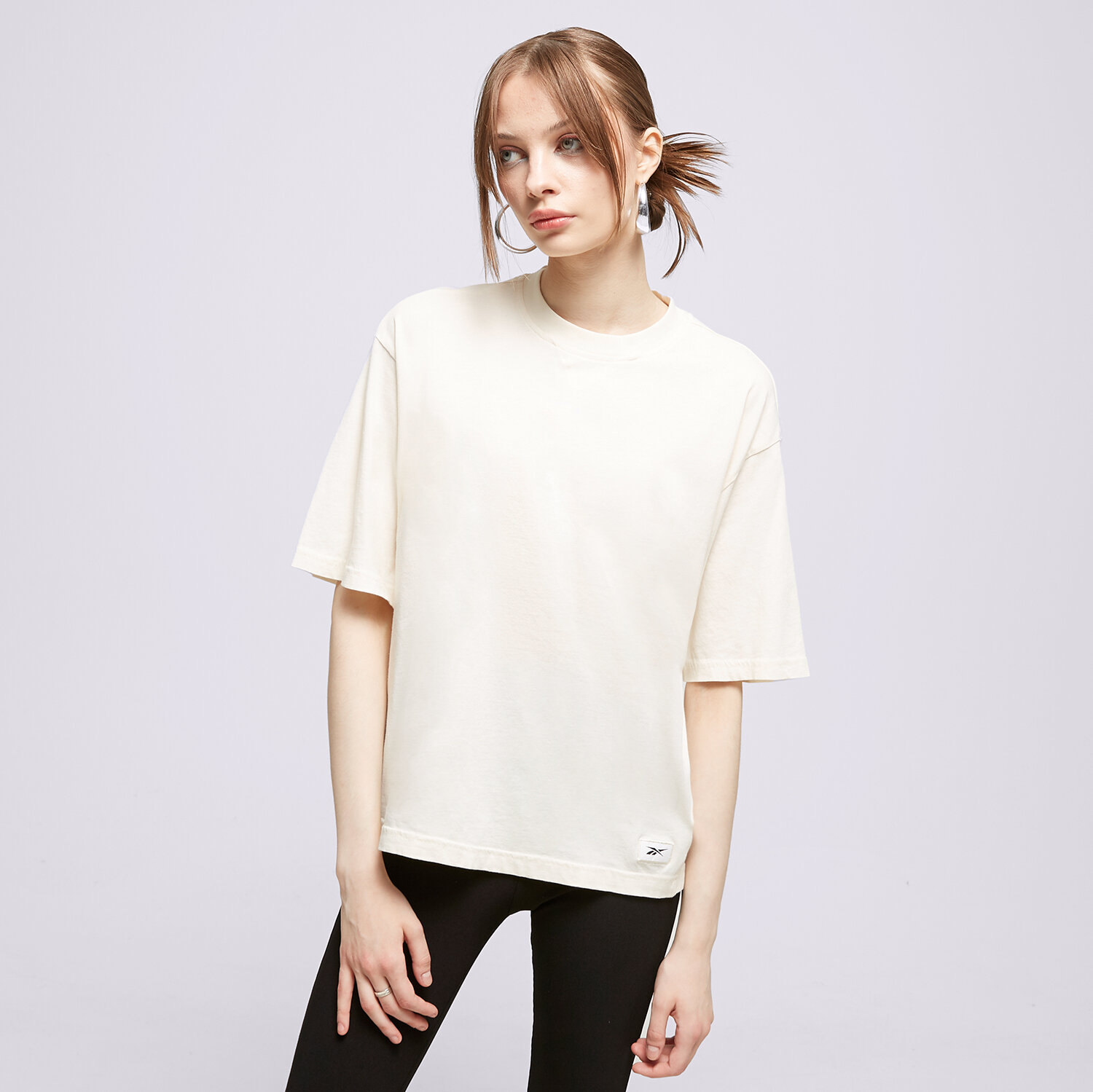 Damen T-Shirt REEBOK T-SHIRT CL RBK ND BOXY TEE HH9704 Weiß