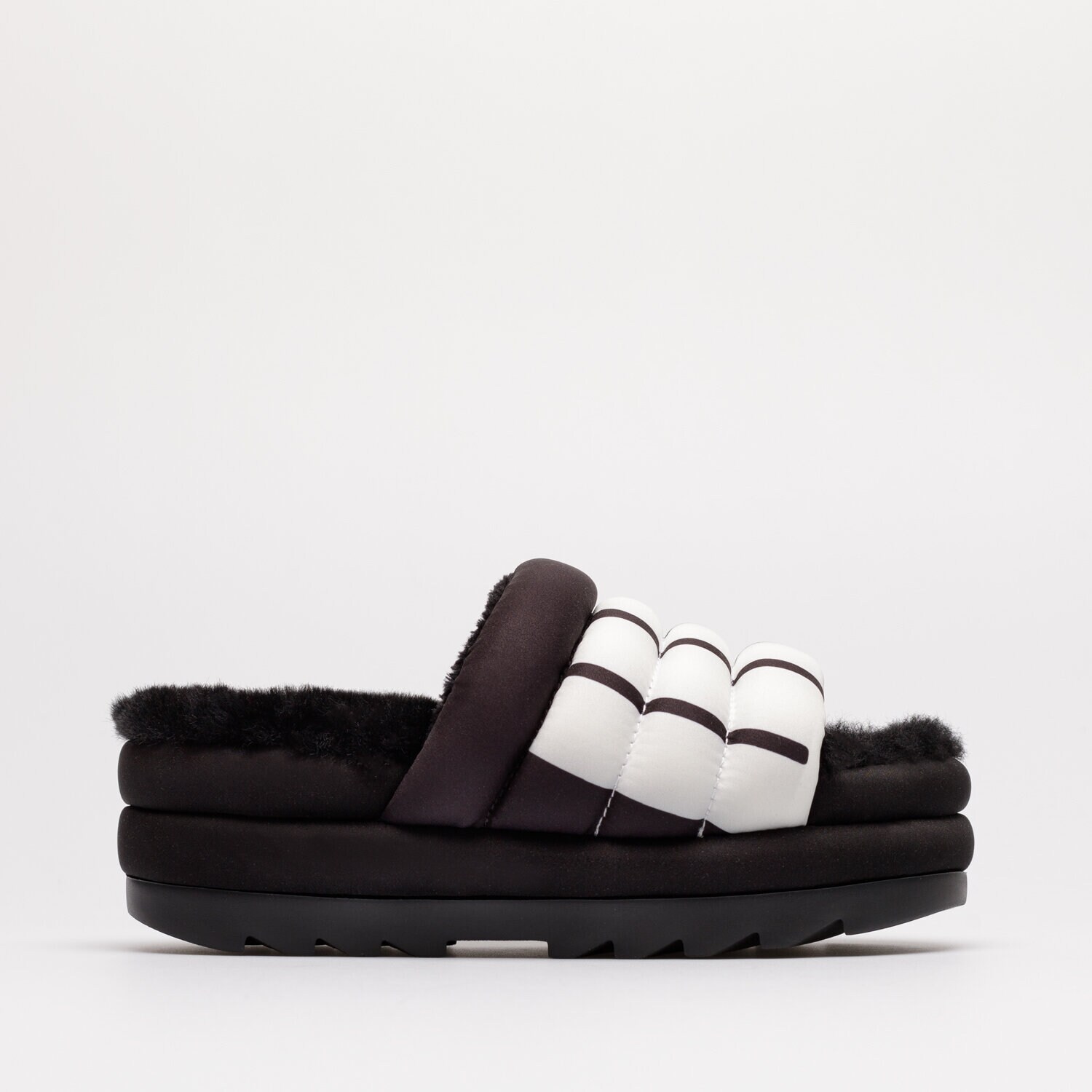 UGG MAXI SLIDE LOGO Schwarz 1127067 BLACK Sizeer