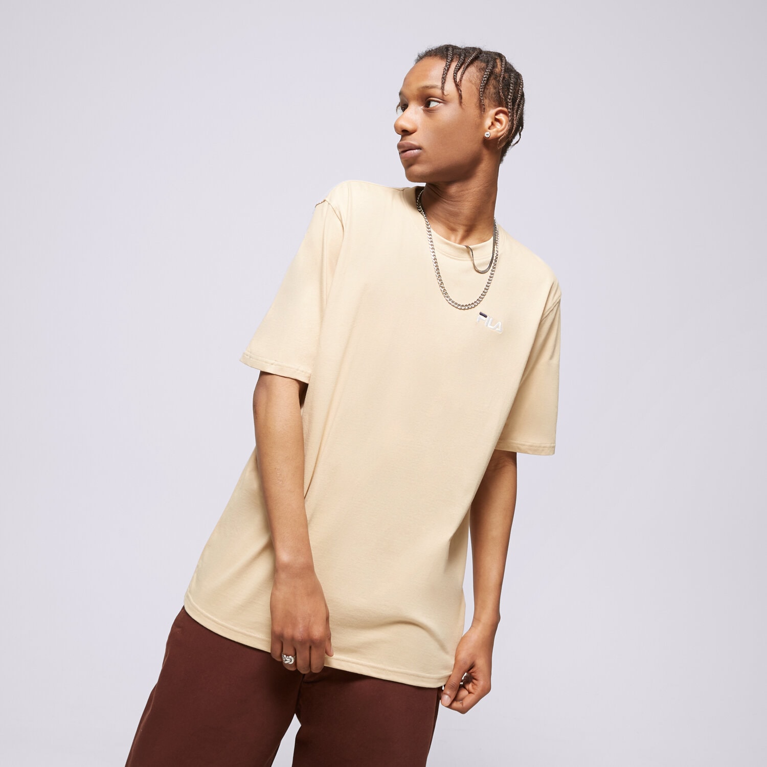 Herren T-Shirt FILA T-SHIRT DRINGO SS23SPM229626 Beige