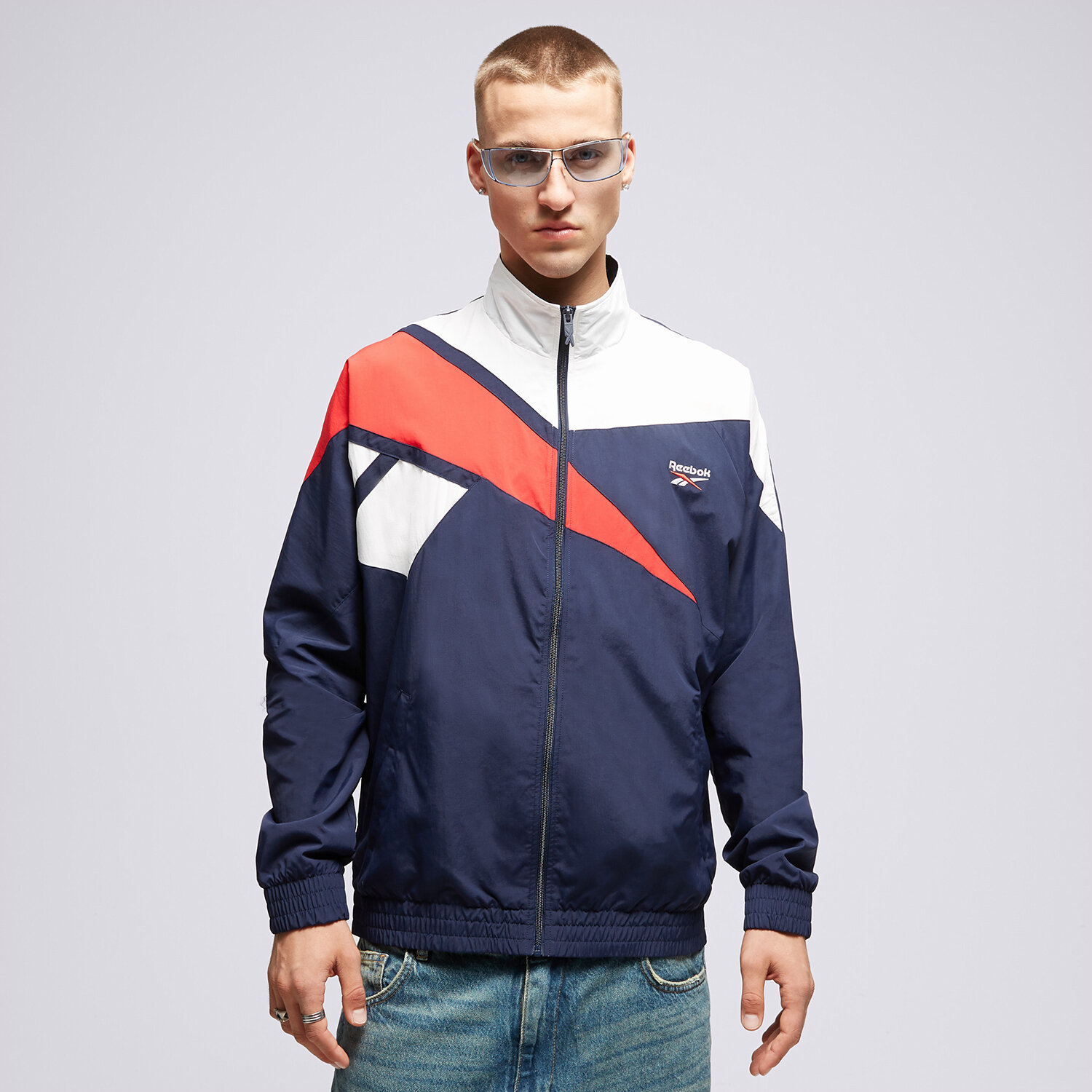 Herren REEBOK SWEATSHIRT CL F FR TRACKTOP H54456 Dunkelblau