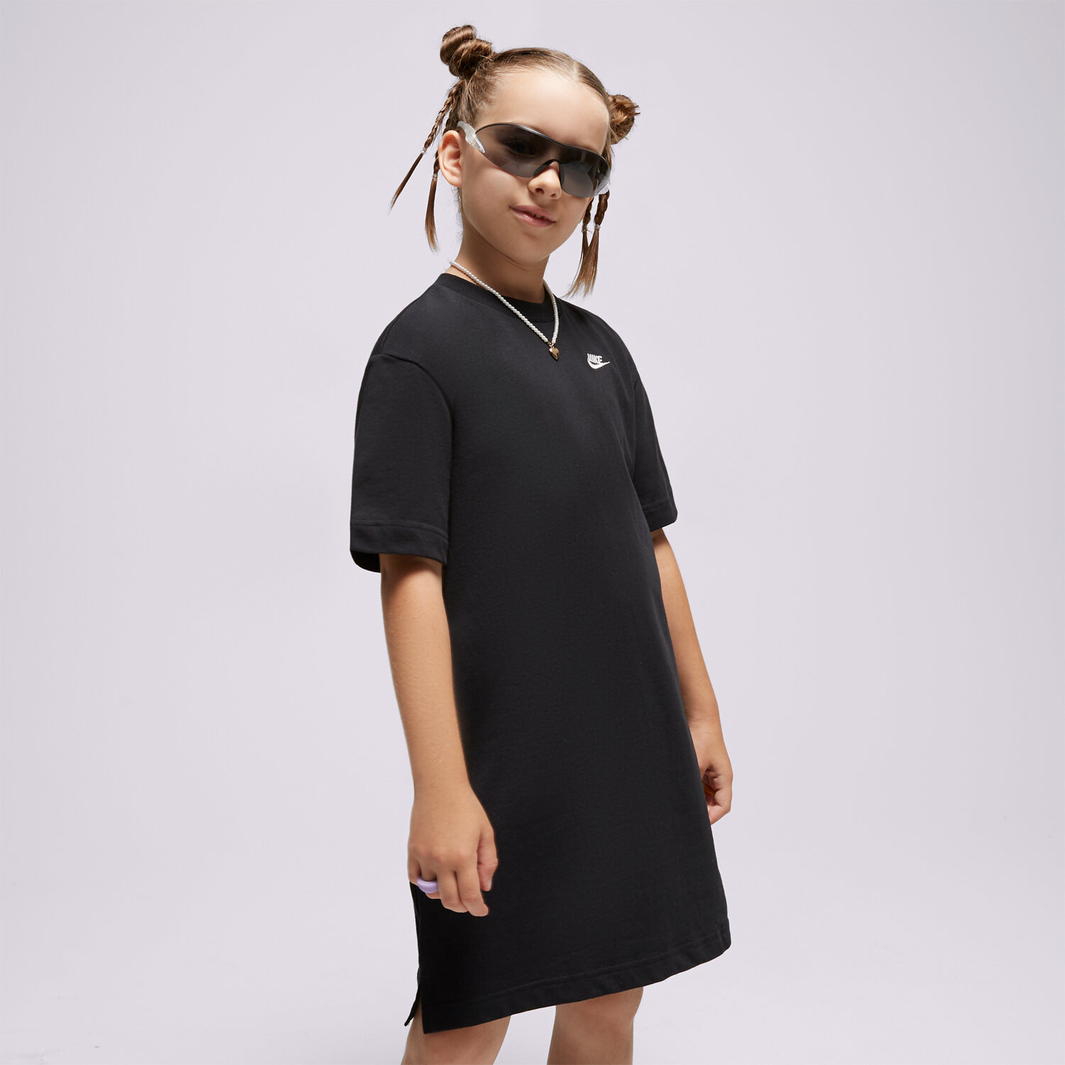 Kinder NIKE KLEID G NSW TSHIRT DRSS FB1258-010 Schwarz