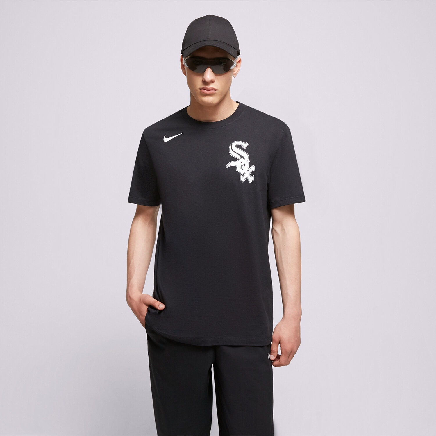 Herren T-Shirt NIKE T-SHIRT CHICAGO WHITE SOX MLB N199-00A-RX-M3X Schwarz