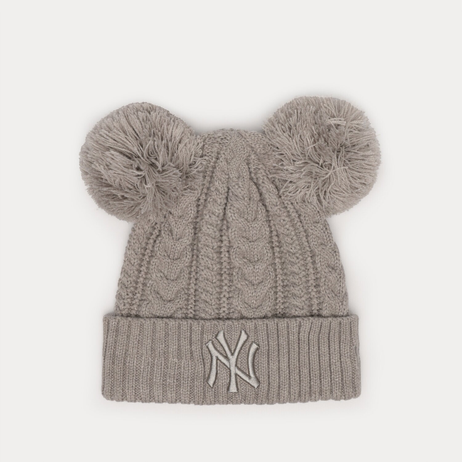 Damen Mütze NEW ERA MÜTZE WMNS DOUBLE POM NYY HGR NEW YORK YANKEES HGR 60284834 Grau