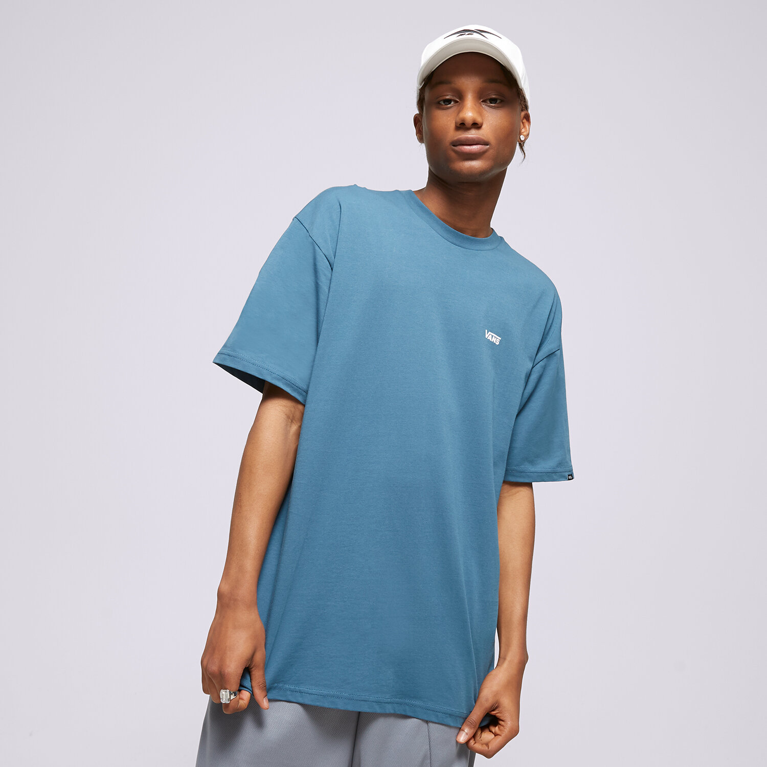 Herren T-Shirt VANS T-SHIRT MN LEFT CHEST LOGO TEE VANS TEA VN0A3CZEBWL1 Blau