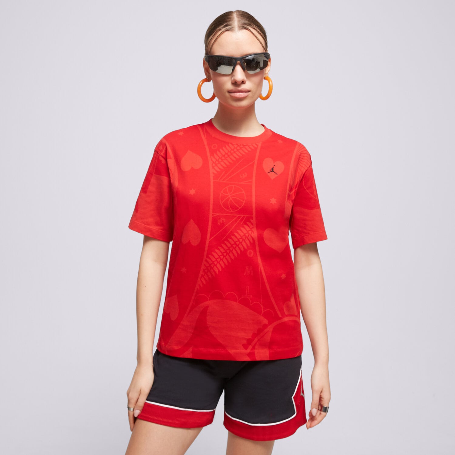 Damen T-Shirt JORDAN T-SHIRT FLIGHT BOXY T-SHIRT DQ4591-612 Dunkelrot