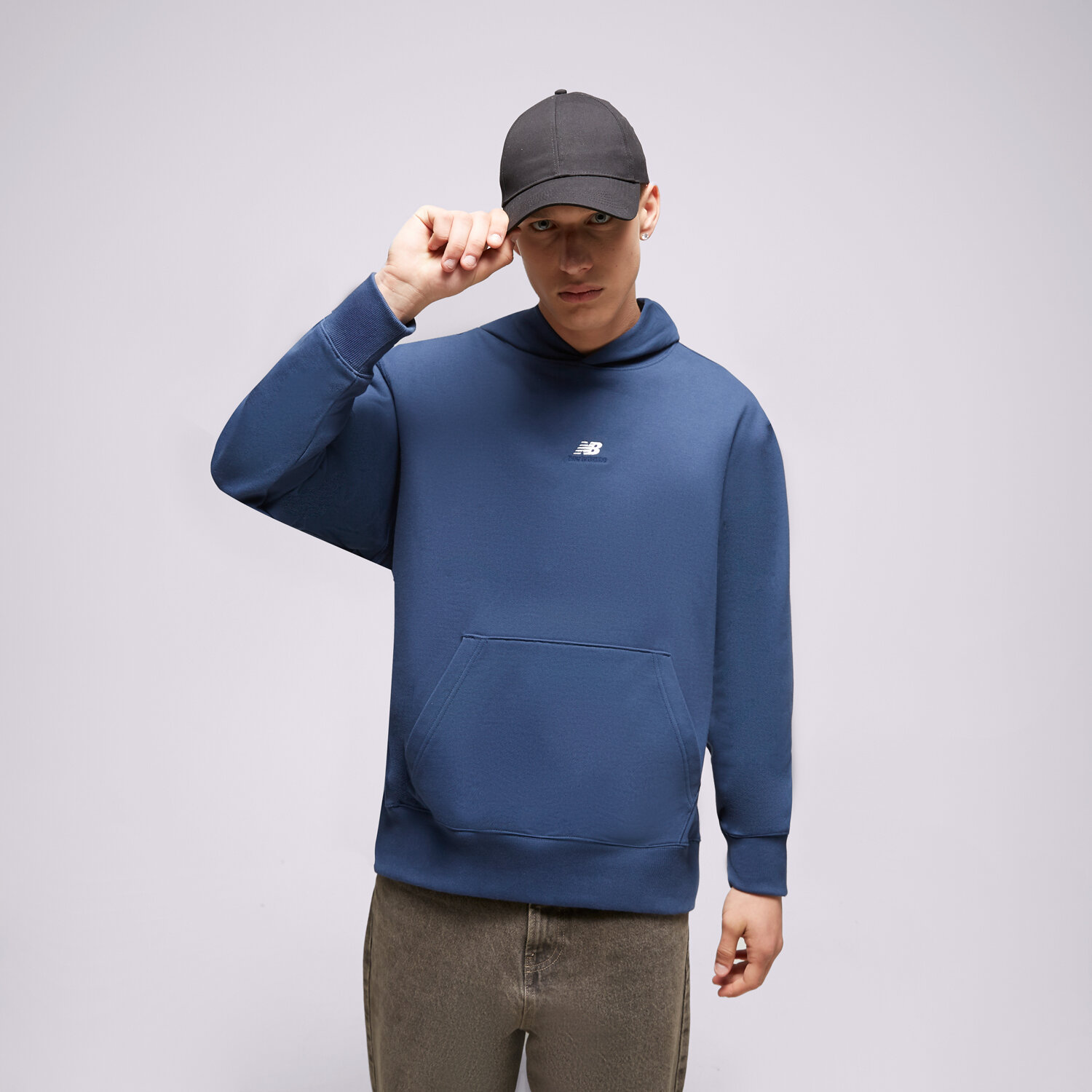 Herren NEW BALANCE HOODIE ATHLETICS REMASTERED MT31502NNY Dunkelblau