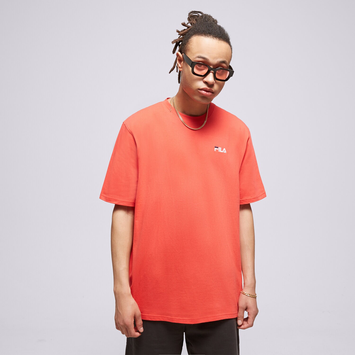 Herren T-Shirt FILA T-SHIRT DRINGO SS23SPM229506 Rot
