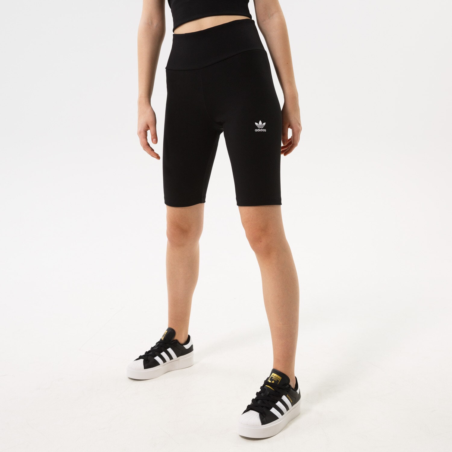 Damen Shorts ADIDAS RIB CYCLE SHORTS  HF7484 Schwarz