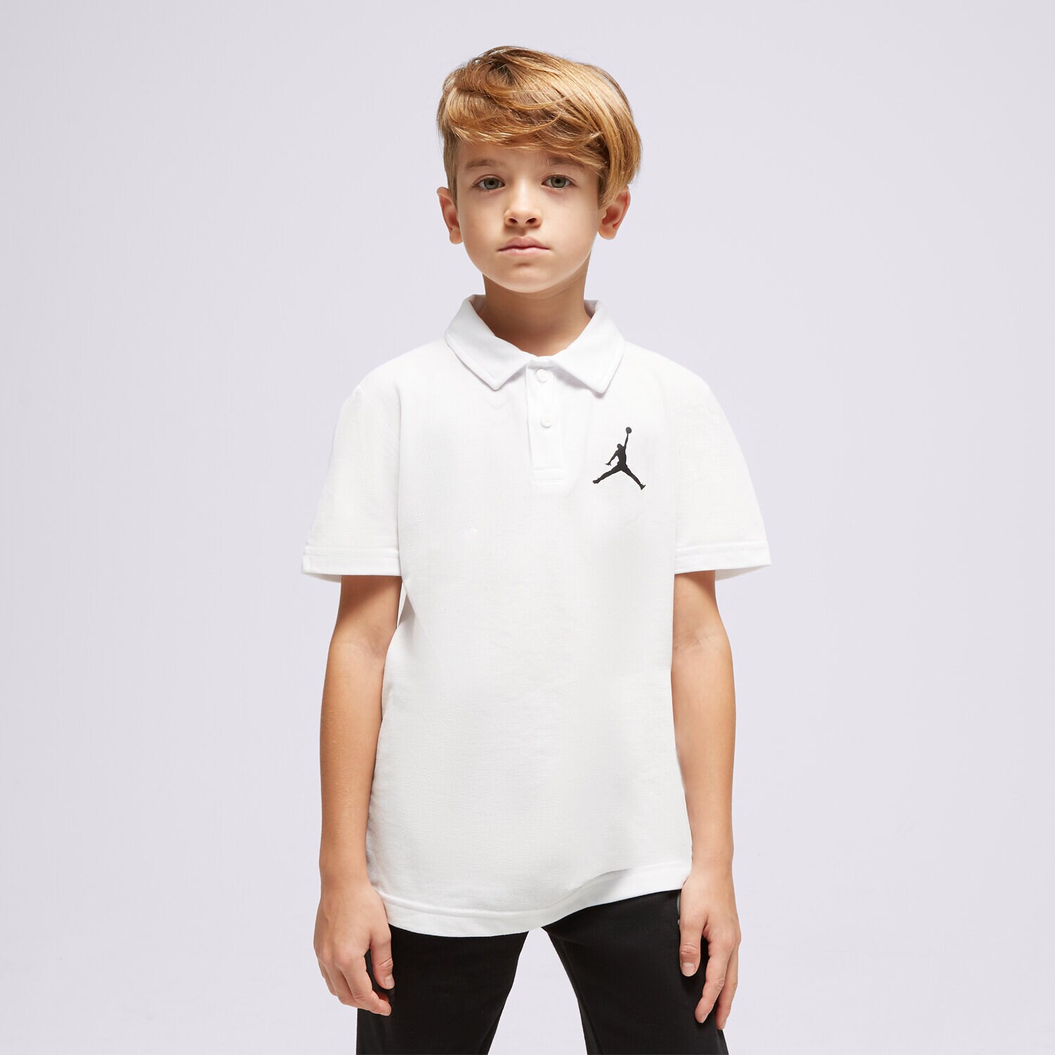 JORDAN T-SHIRT POLO JDB JUMPMAN POLO BOY 95C217-001 Weiß