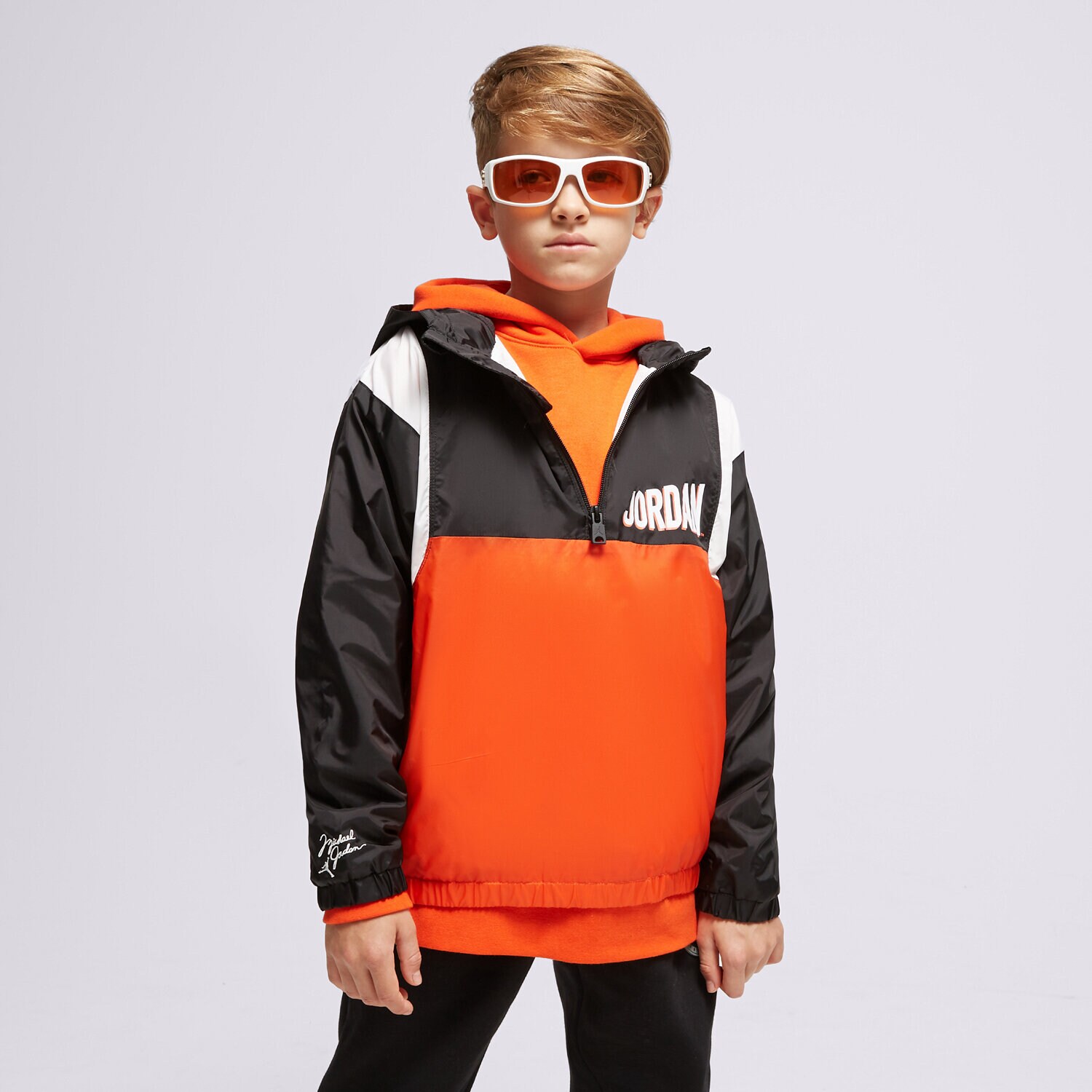 Kinder Übergangsjacke JORDAN JACKE JDB MVP HOODED WIND JKT BOY 95C237-023 Orange