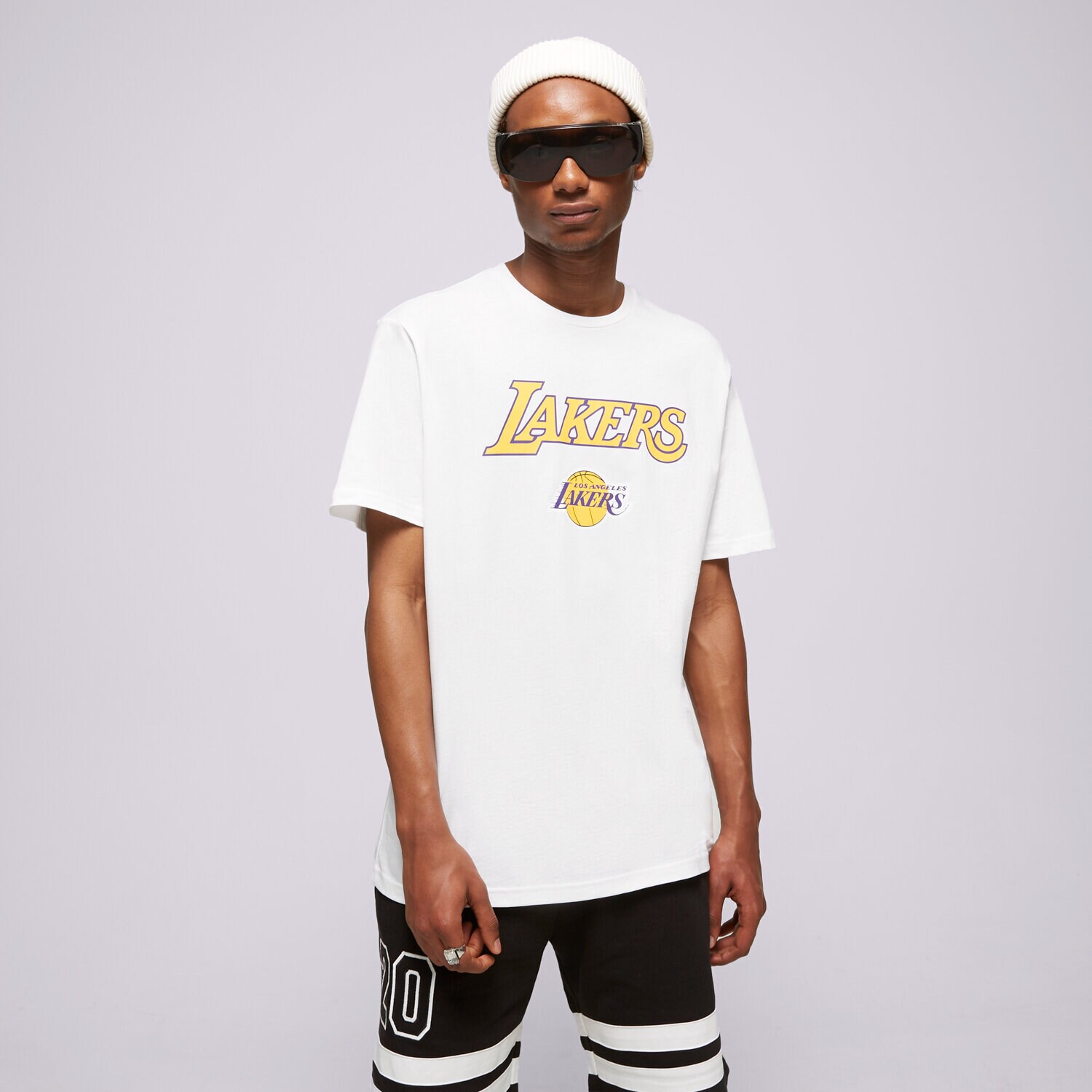 Herren T-Shirt NEW ERA T-SHIRT NBA TEAM LOGO LAKERS LOS ANGELES LAKERS 60357058 Weiß