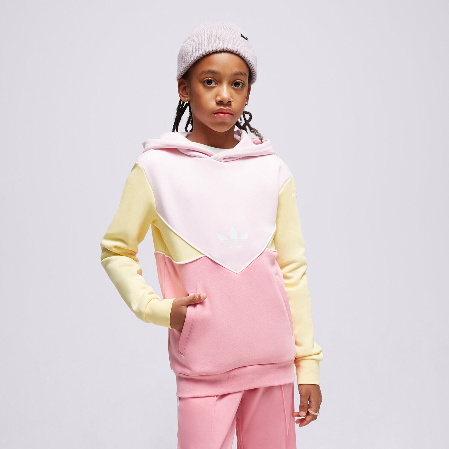 Kinder ADIDAS HOODIE HOODIE GIRL H60090 Rosa